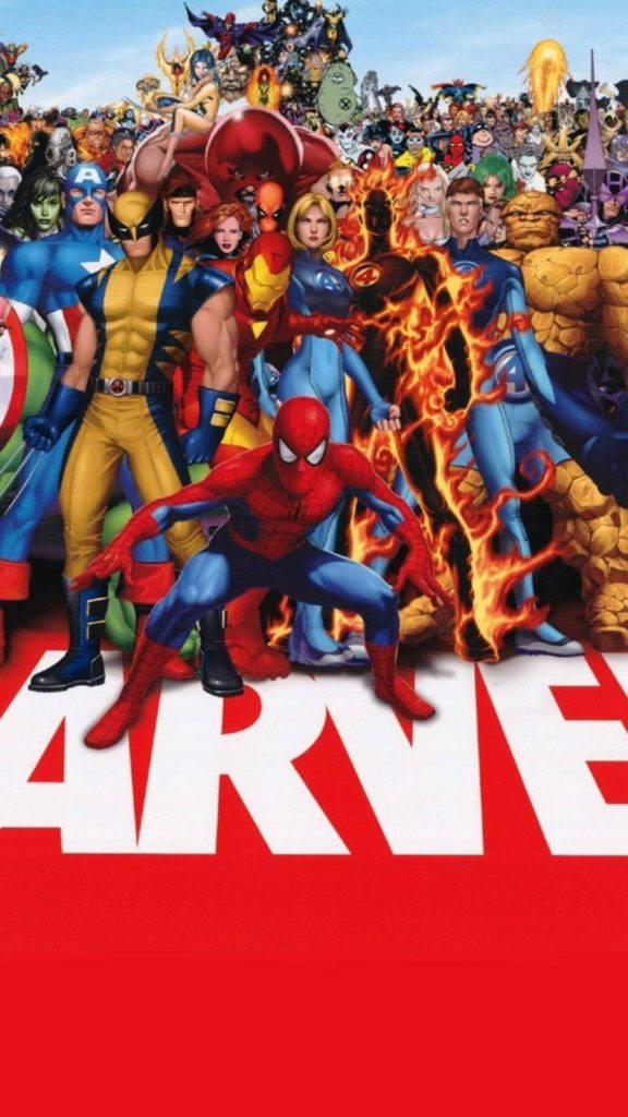 Marvel, superheroes, villains, SD Phone Wallpaper