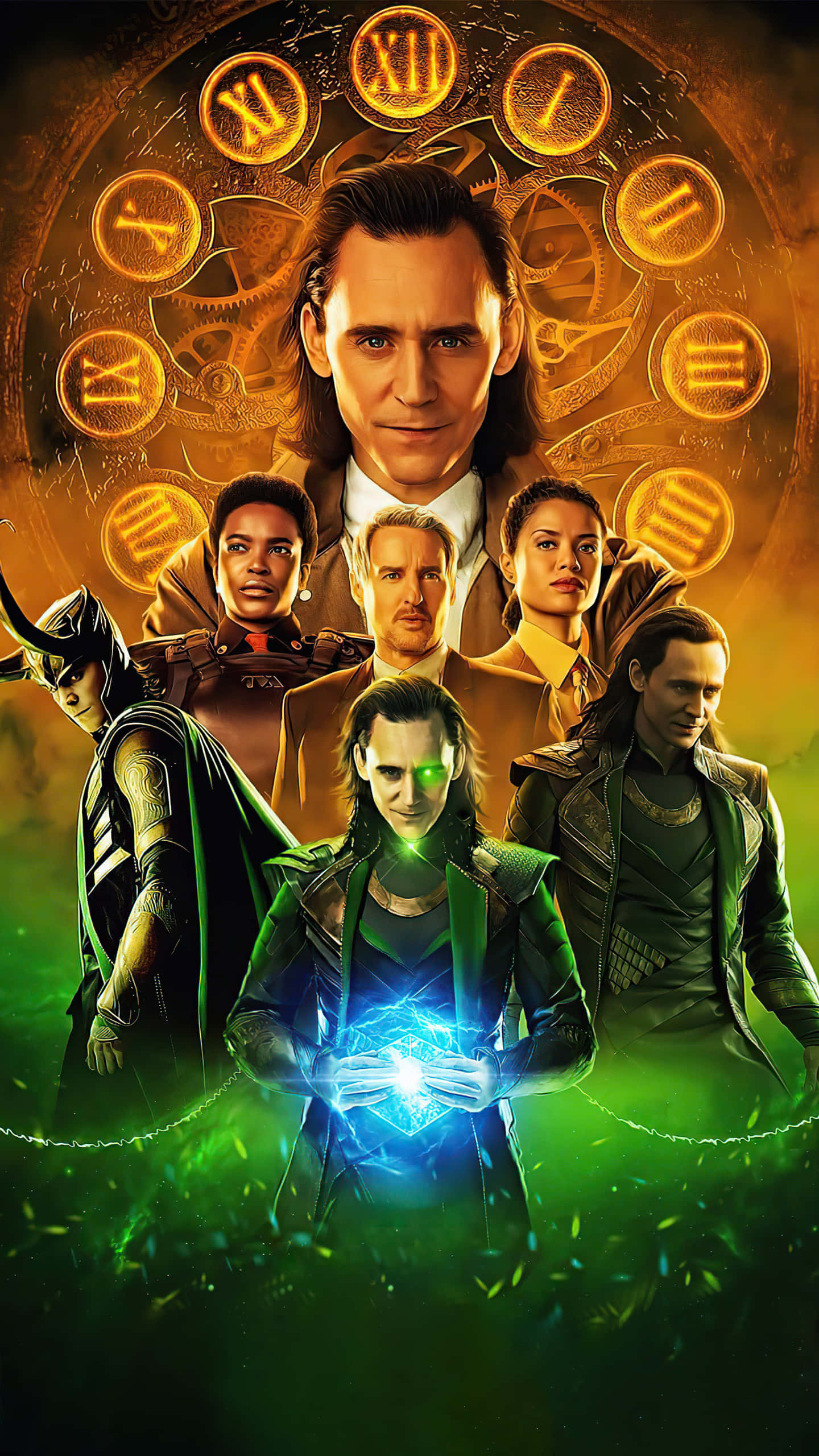 Marvel Loki, Loki, glowing blue orb, 2K Phone Wallpaper