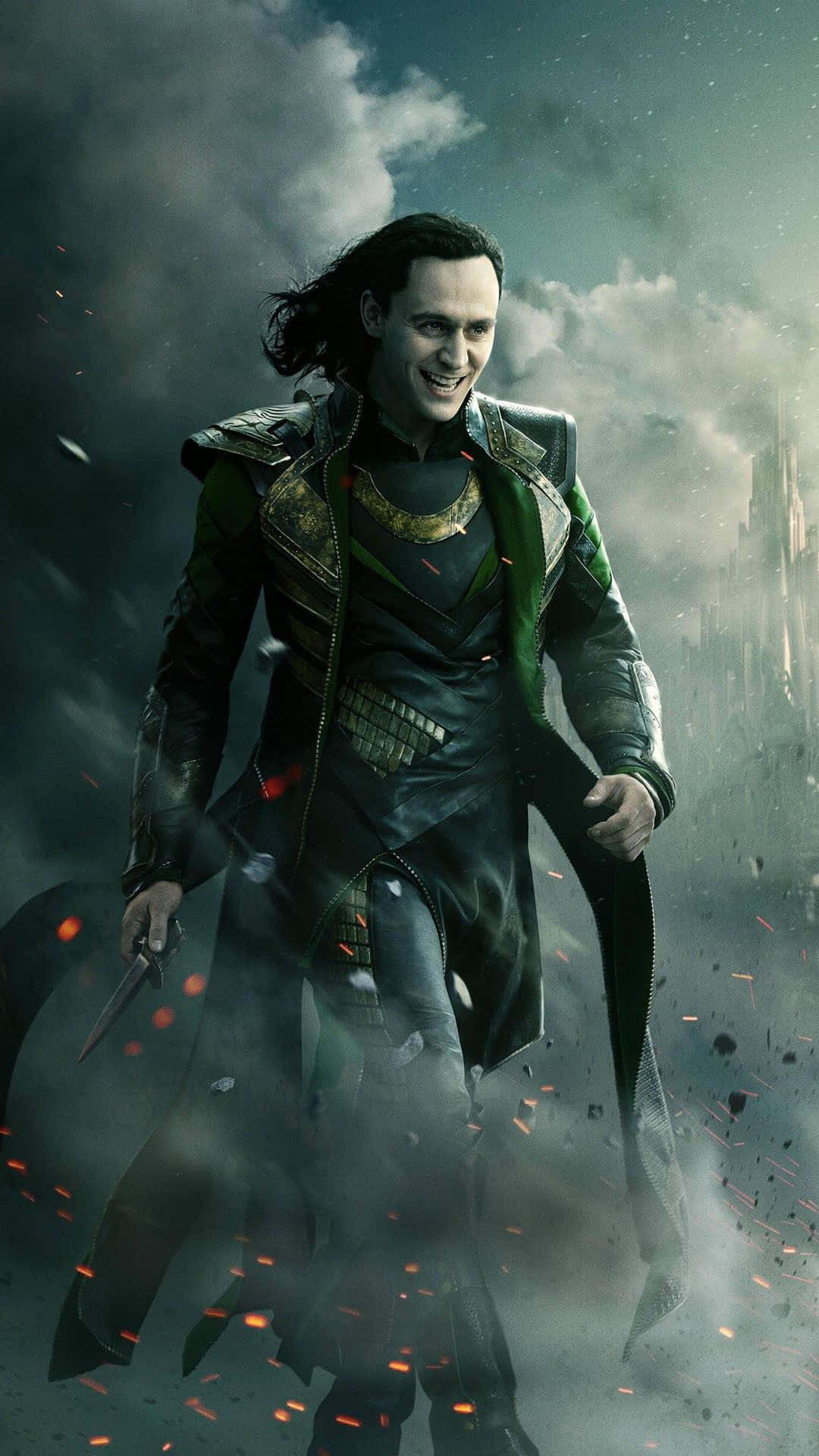 Loki, Marvel, stormy sky, Full HD Phone Wallpaper