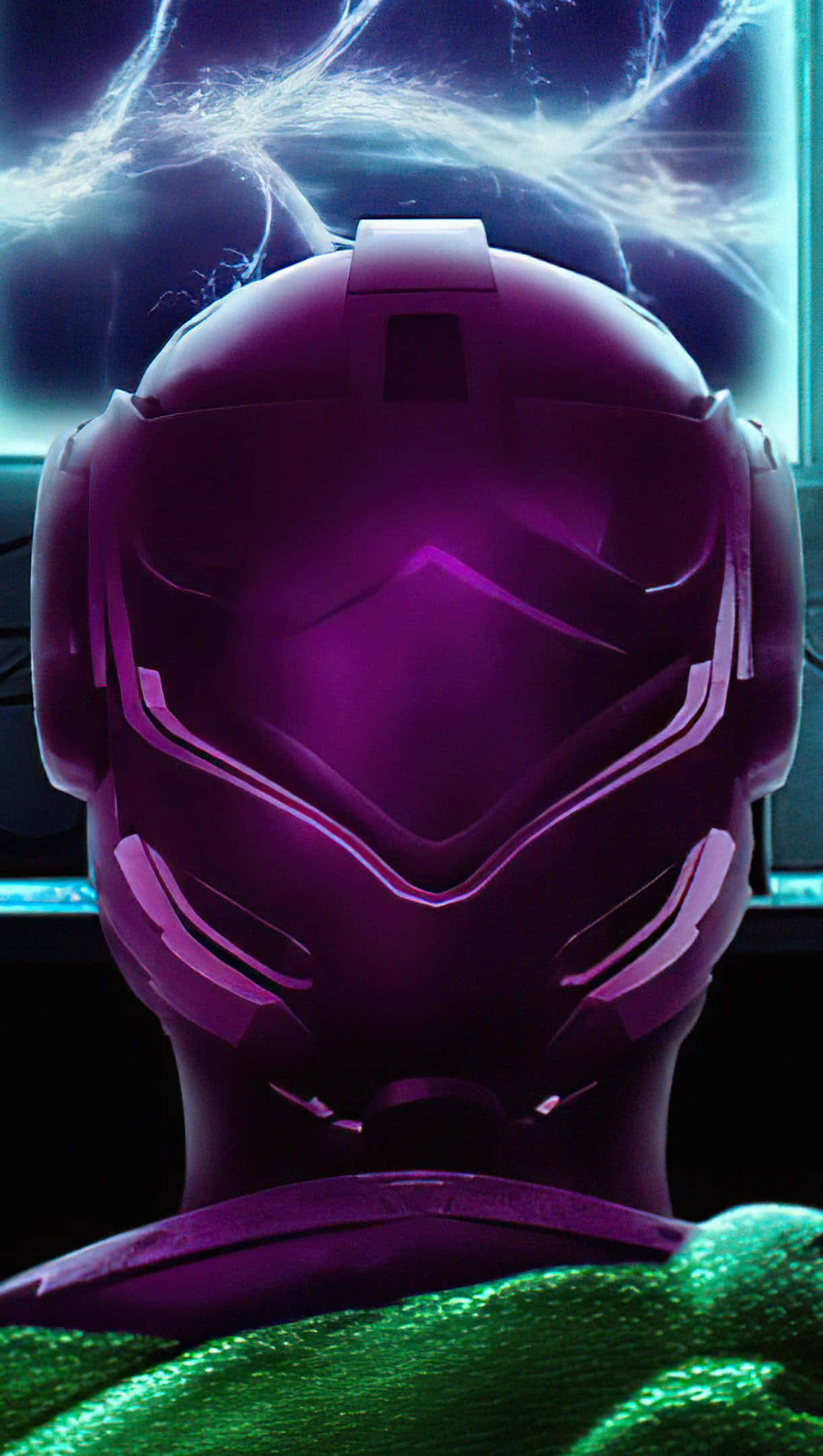 Marvel Loki, purple armored helmet, glowing accents, Full HD Phone Wallpaper
