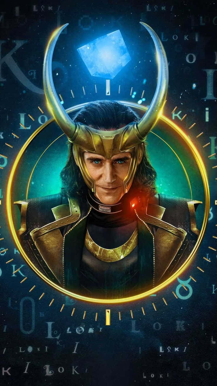 Loki, golden horned helmet, glowing clockwork, HD Phone Wallpaper