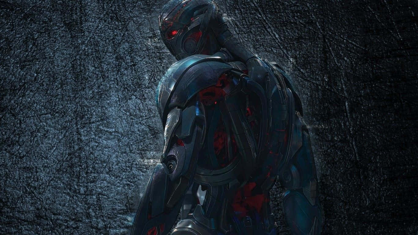 Marvel Movie, glowing red eyes, armored figure, HD Desktop Wallpaper