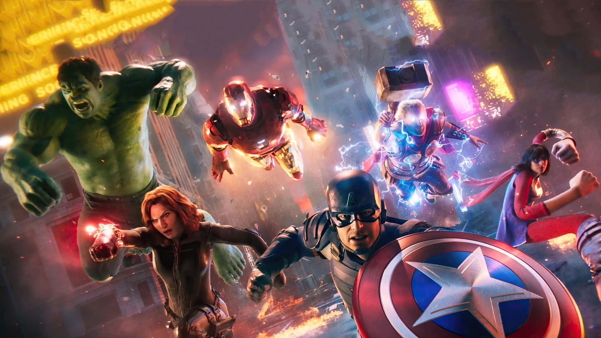 Marvel, Ps4, superheroes, Full HD Desktop Wallpaper