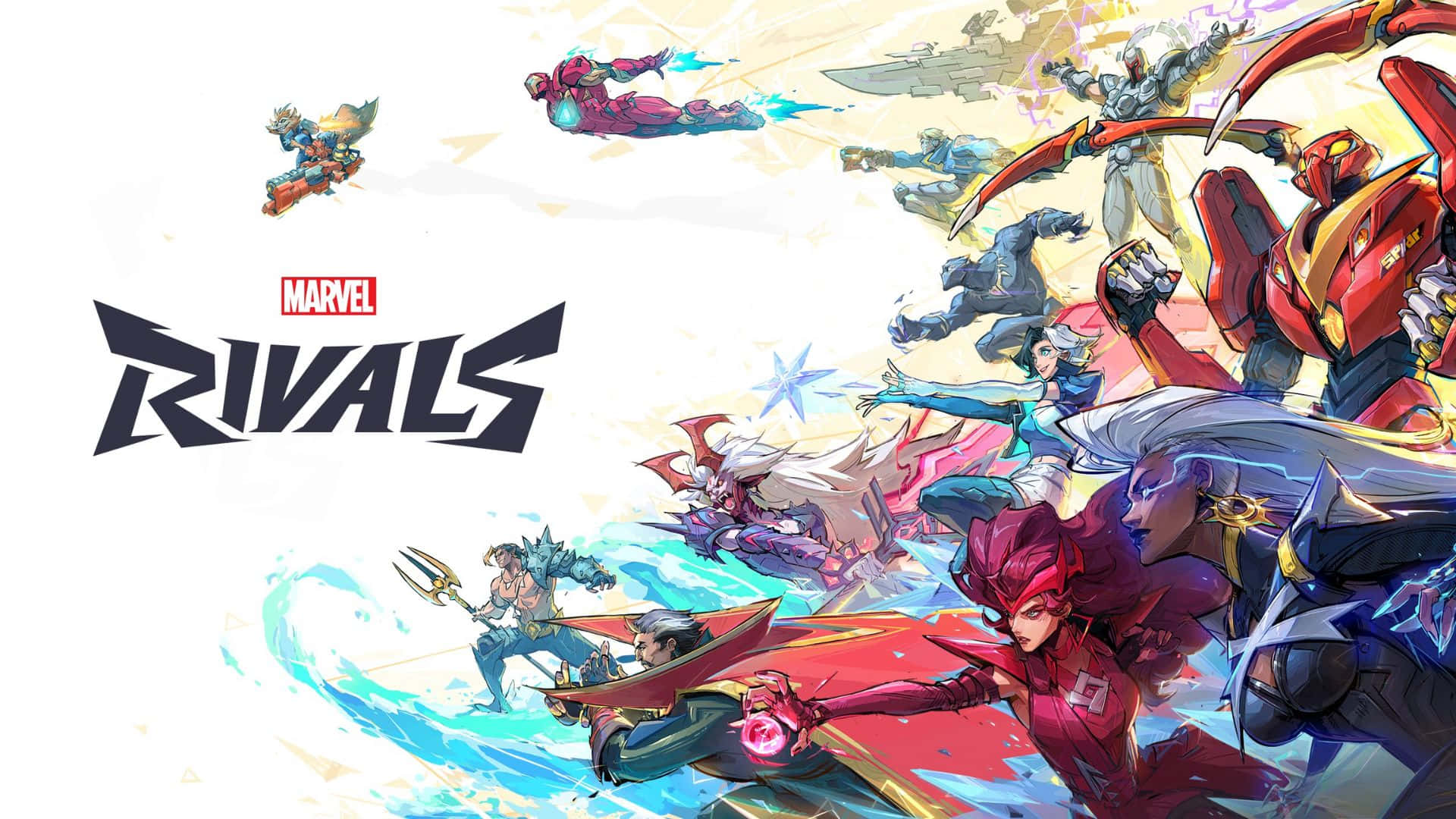 Marvel Rivals, characters, vibrant action poses, Full HD Desktop Wallpaper