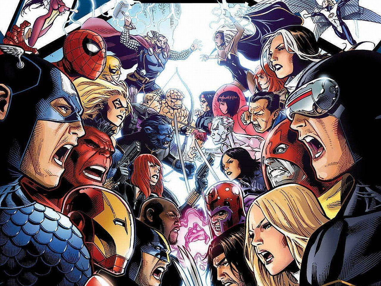 X-men, Marvel, comic book panel, HD Desktop Wallpaper