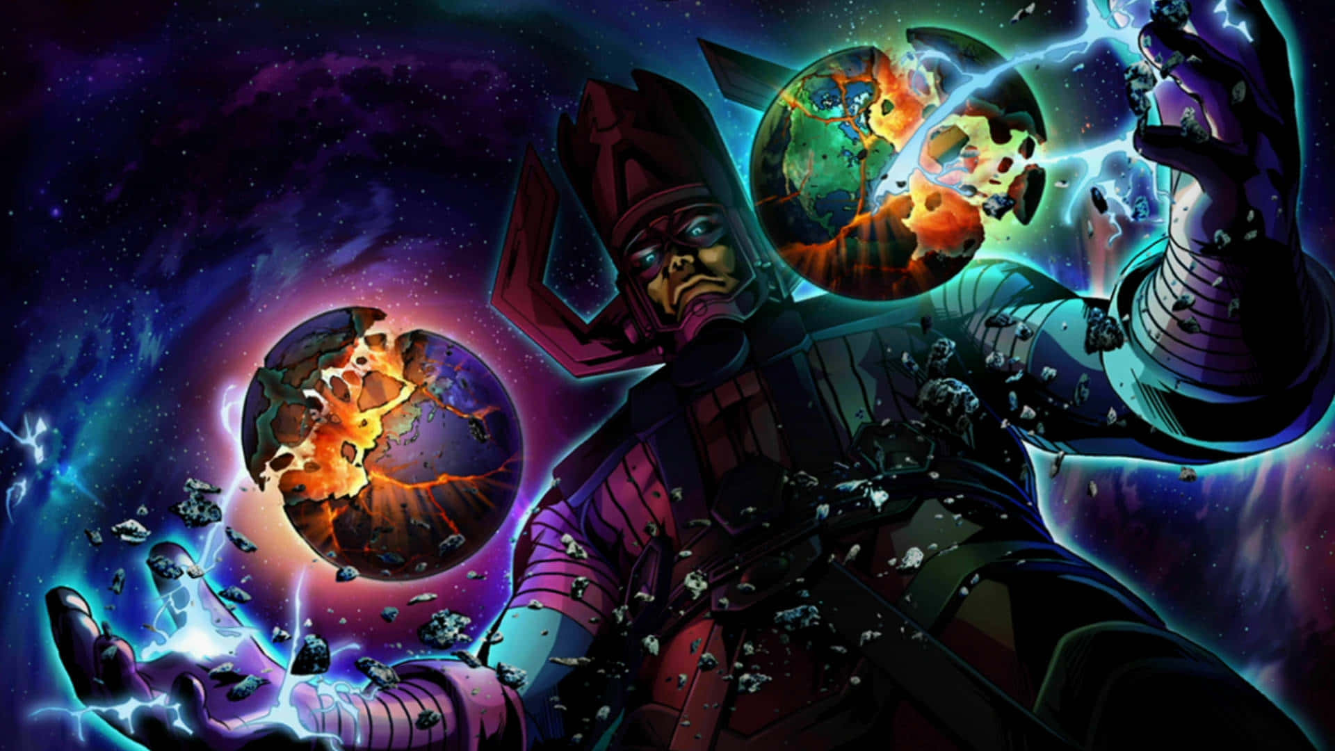 Marvel Vs Capcom, cosmic villain, dark armor, Full HD Desktop Wallpaper