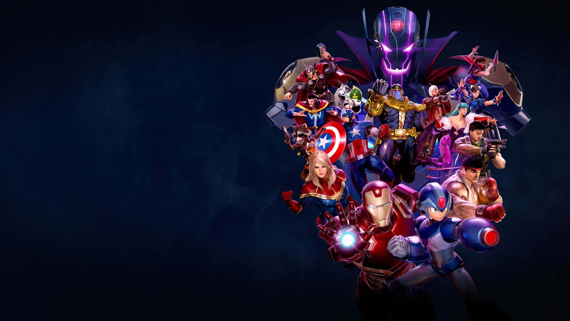 Marvel Vs Capcom, superheroes, villains, Full HD Desktop Wallpaper