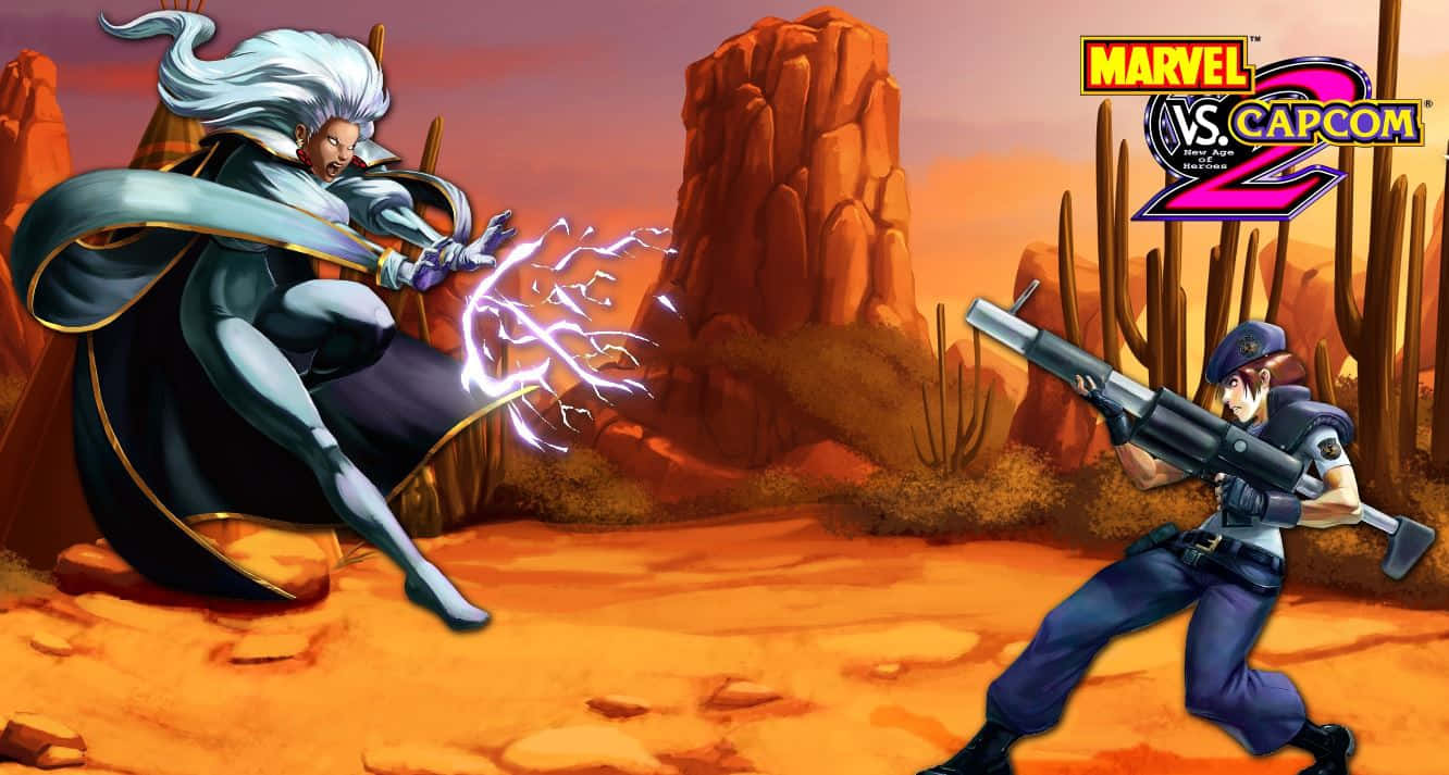 Marvel Vs Capcom Characters, anime characters, desert battlefield, HD Desktop Wallpaper