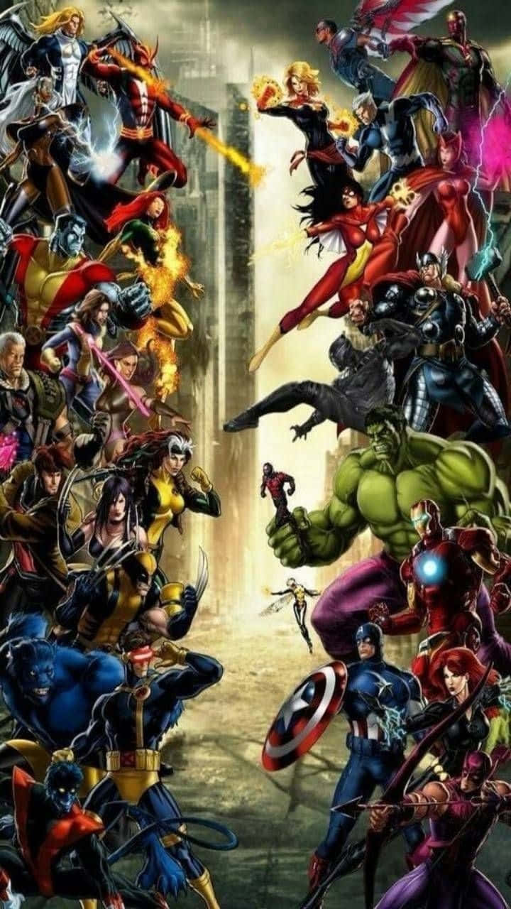 Marvel Vs Capcom, comic book heroes, villains, HD Phone Wallpaper