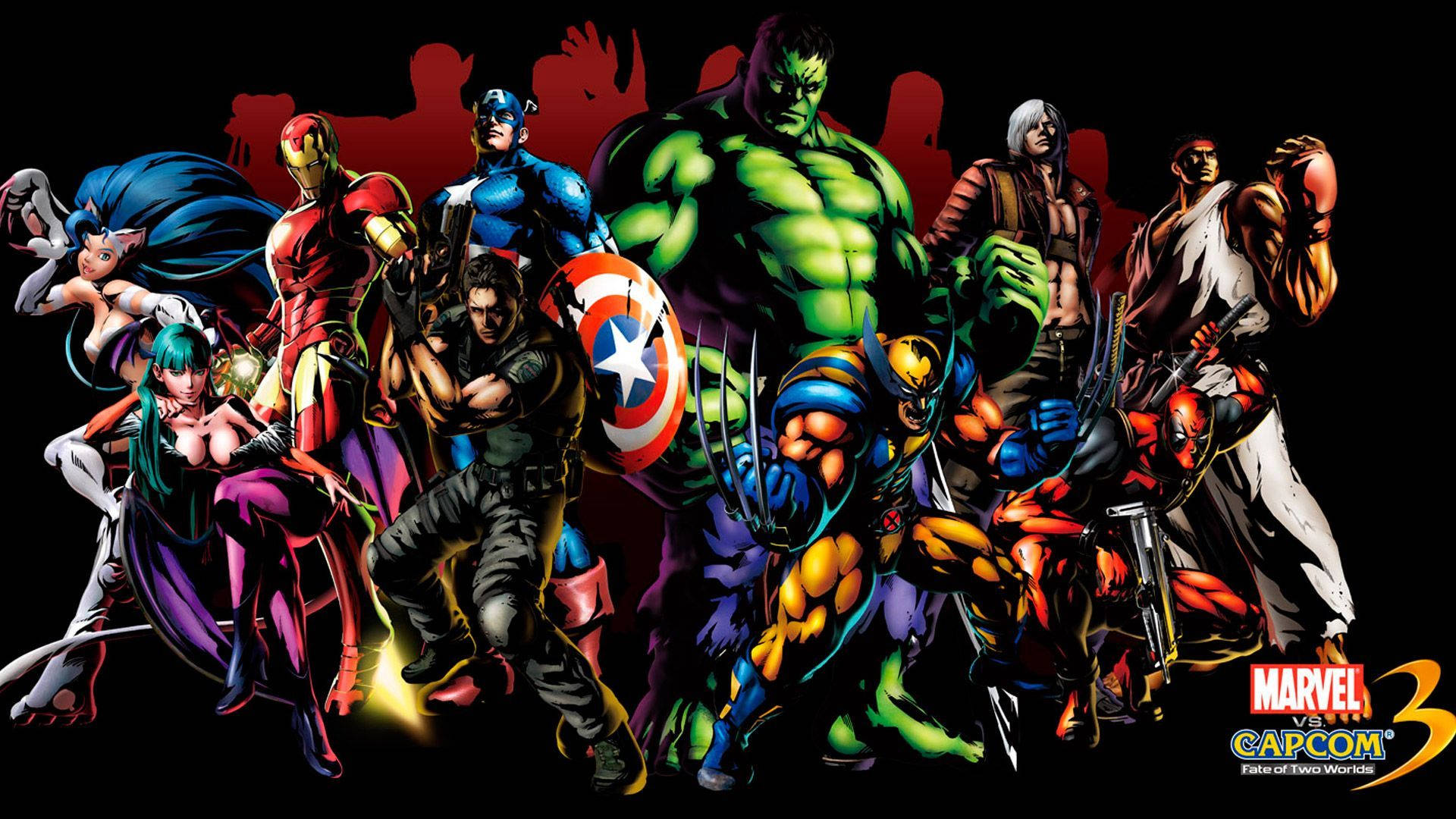 Marvel, Capcom, superheroes, Full HD Desktop Wallpaper