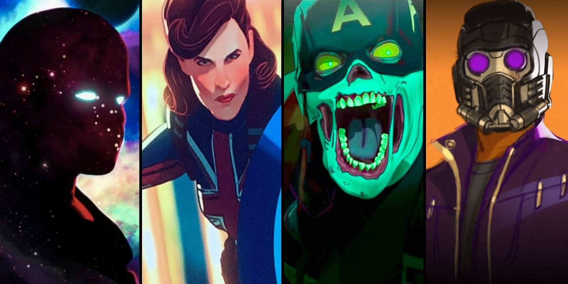 Marvel What If, comic book characters, vibrant stylized poses, Full HD Desktop Wallpaper