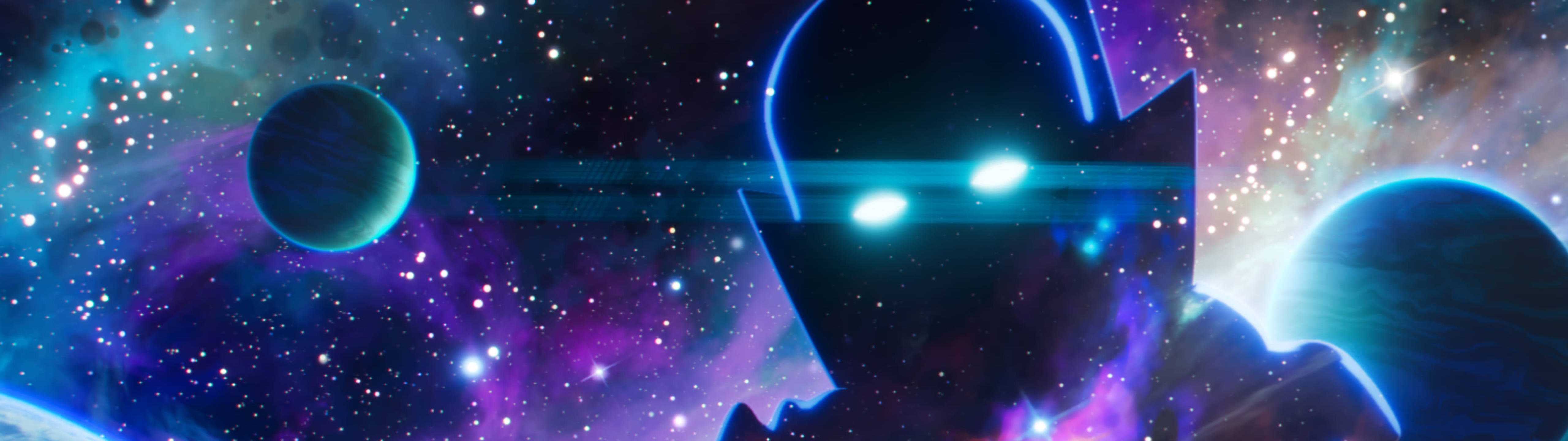 Marvel What If, neon eyes, cosmic backdrop, 5K Desktop Wallpaper