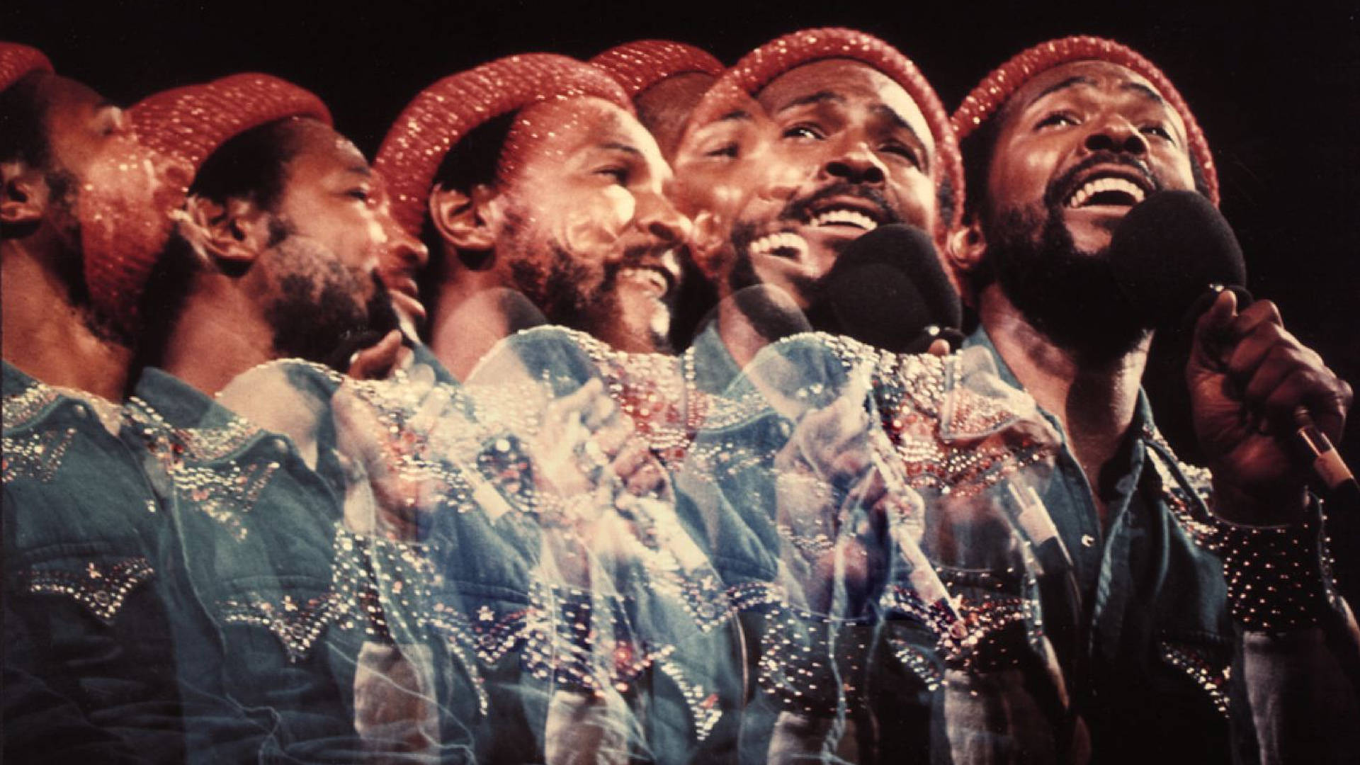 Marvin Gaye, red hats, jeweled blue jackets, Full HD Desktop Wallpaper