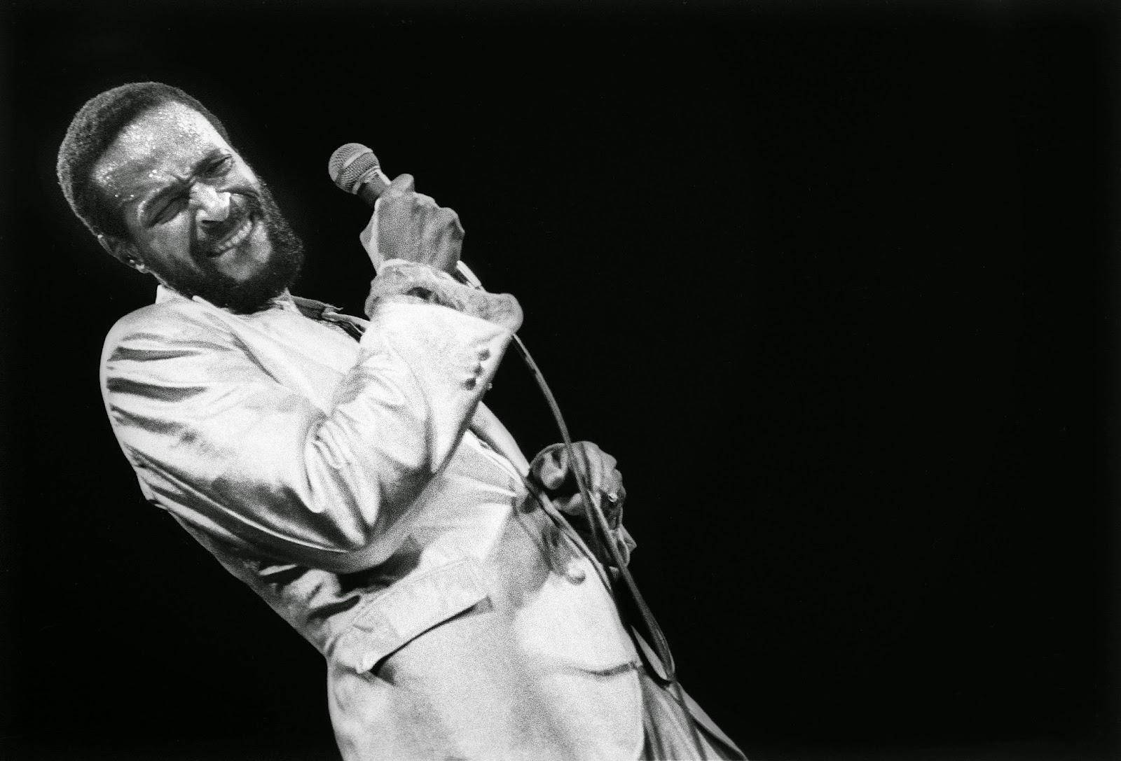 Marvin Gaye, microphone, bearded man, HD Desktop Wallpaper