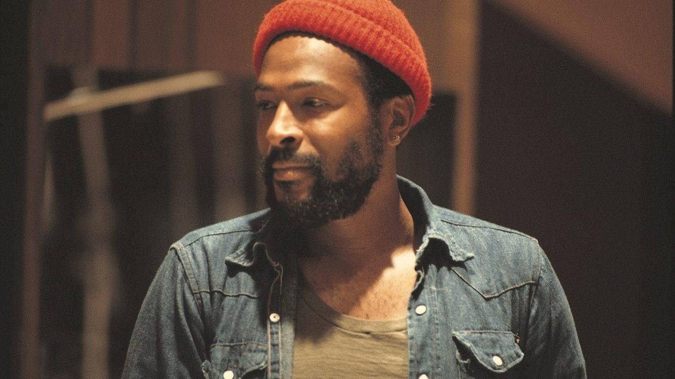 Marvin Gaye, red beanie, denim shirt, HD Desktop Wallpaper
