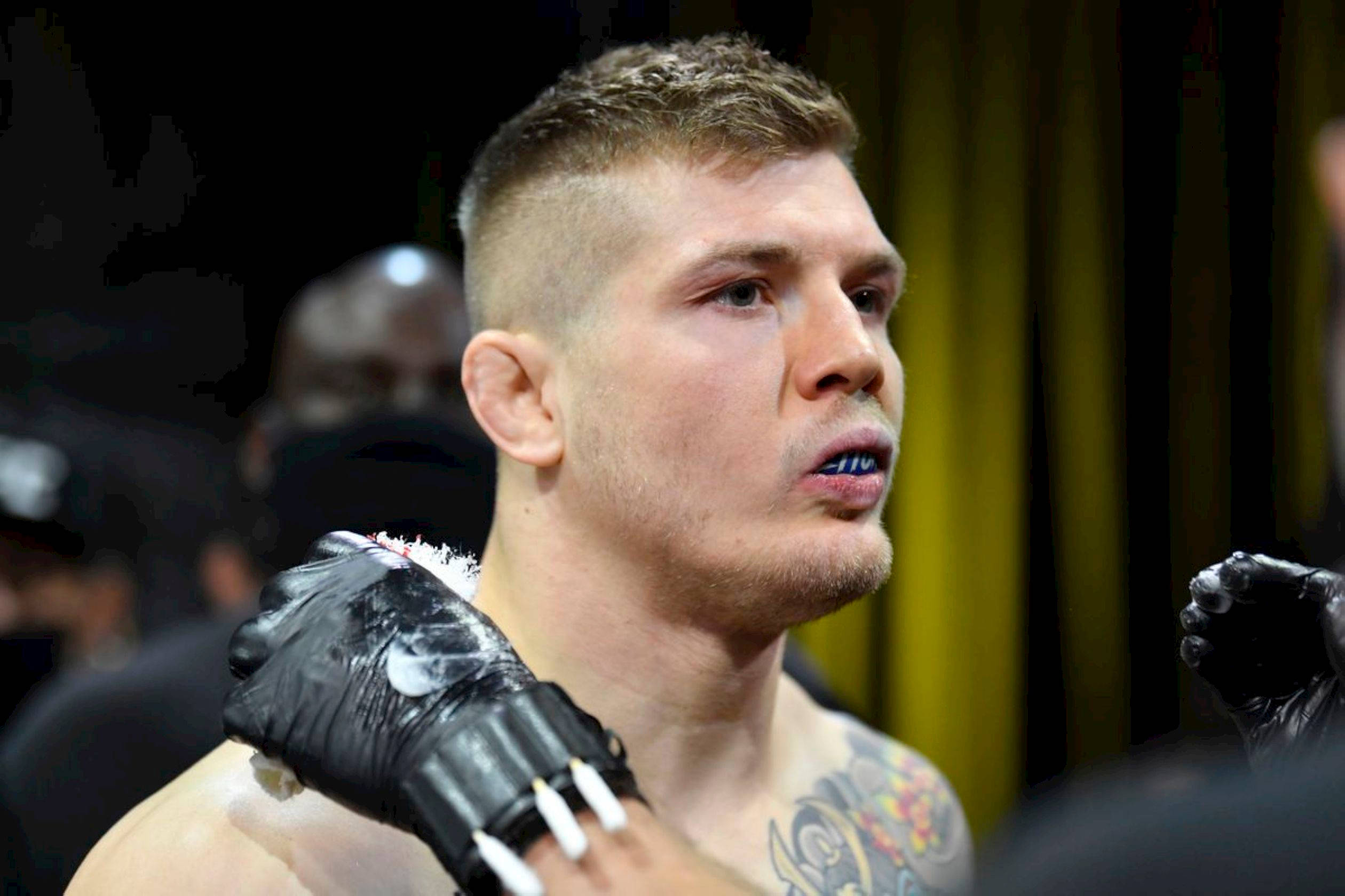 Marvin Vettori, mouthguard, tattoos, Full HD Desktop Wallpaper