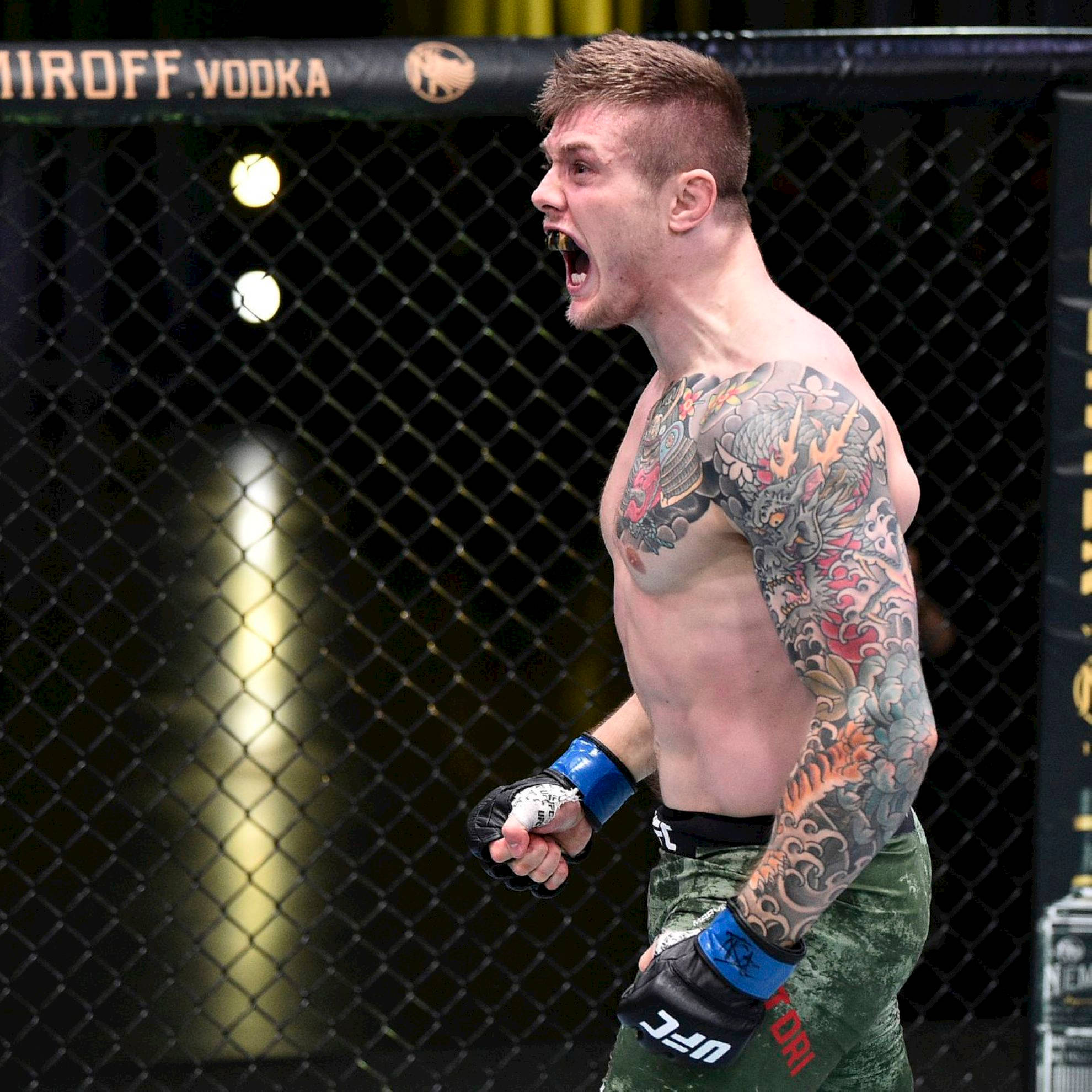 Marvin Vettori, ring, cage, Full HD Desktop Wallpaper