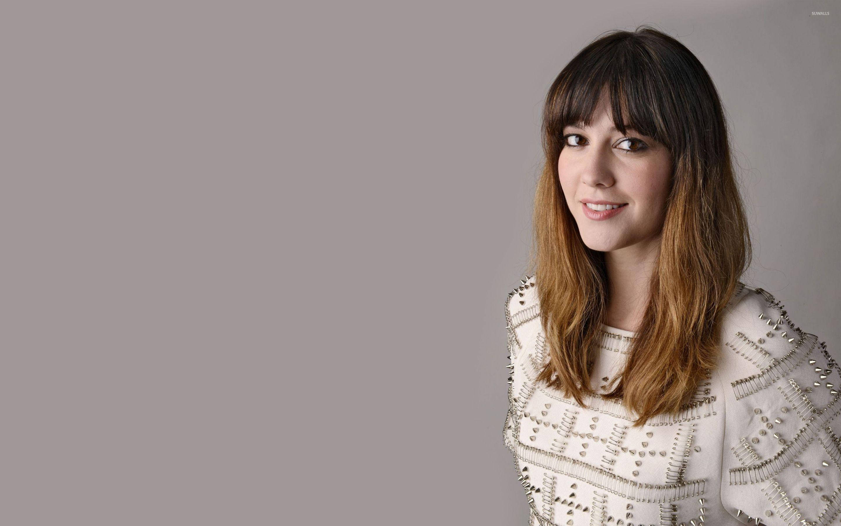 Mary Elizabeth Winstead, brown hair, bangs, 2K Desktop Wallpaper