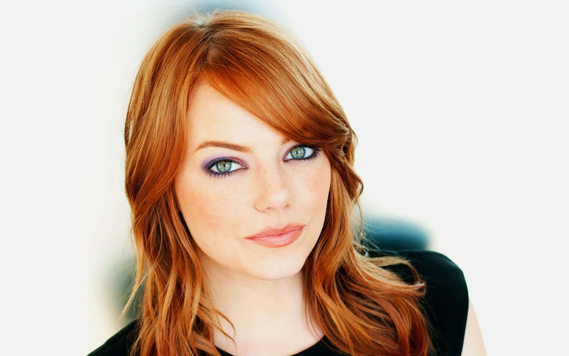 Mary Jane, vibrant red hair, striking green eyes, Full HD Desktop Wallpaper