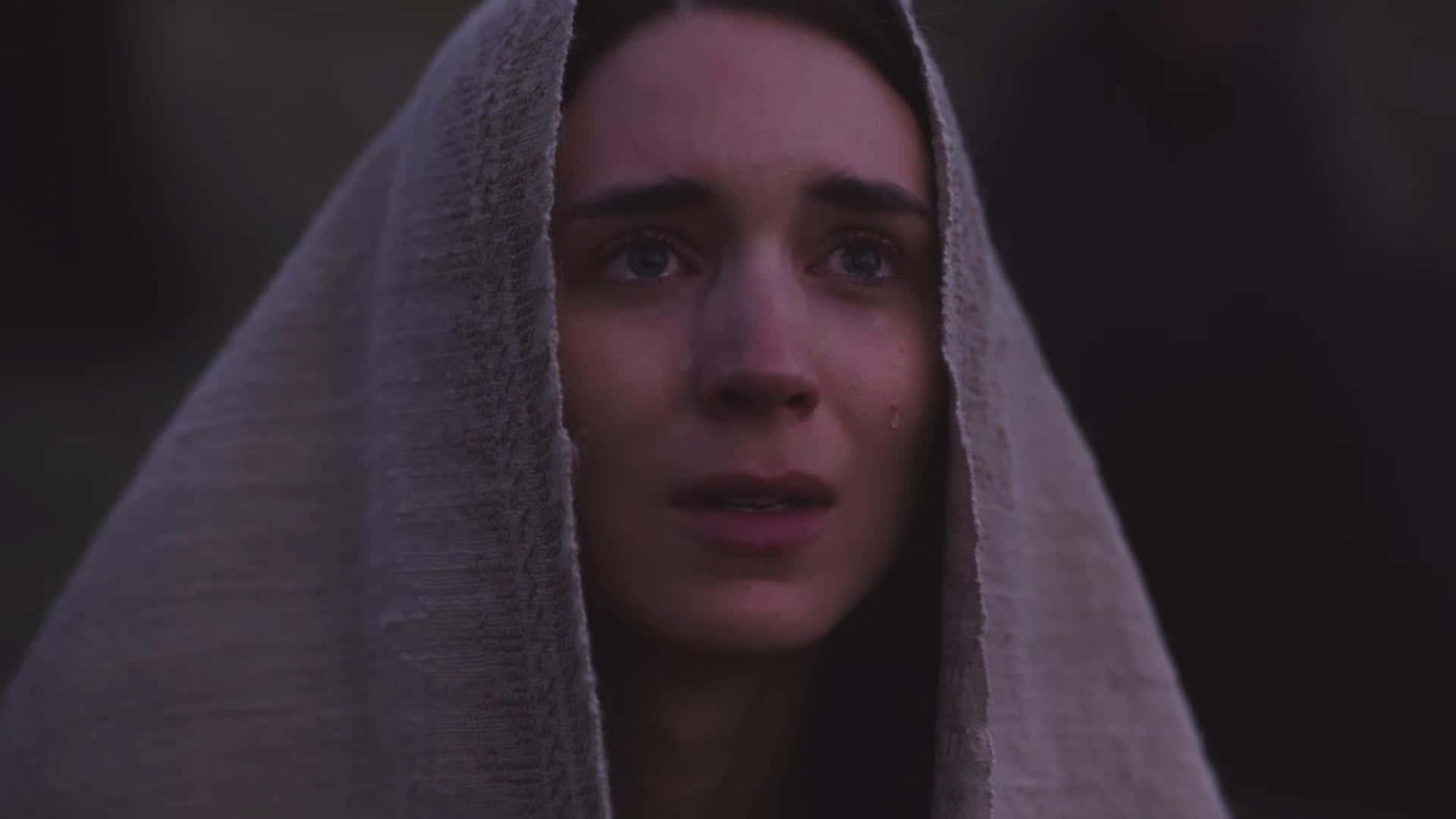 Mary Magdalene, tear-streaked face, wide eyes, Full HD Desktop Wallpaper