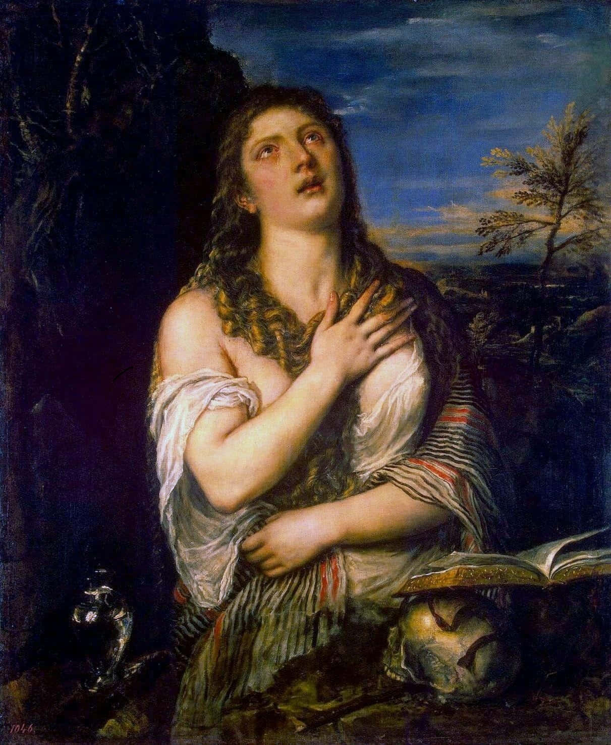 Mary Magdalene, classical painting, draped robes, HD Phone Wallpaper