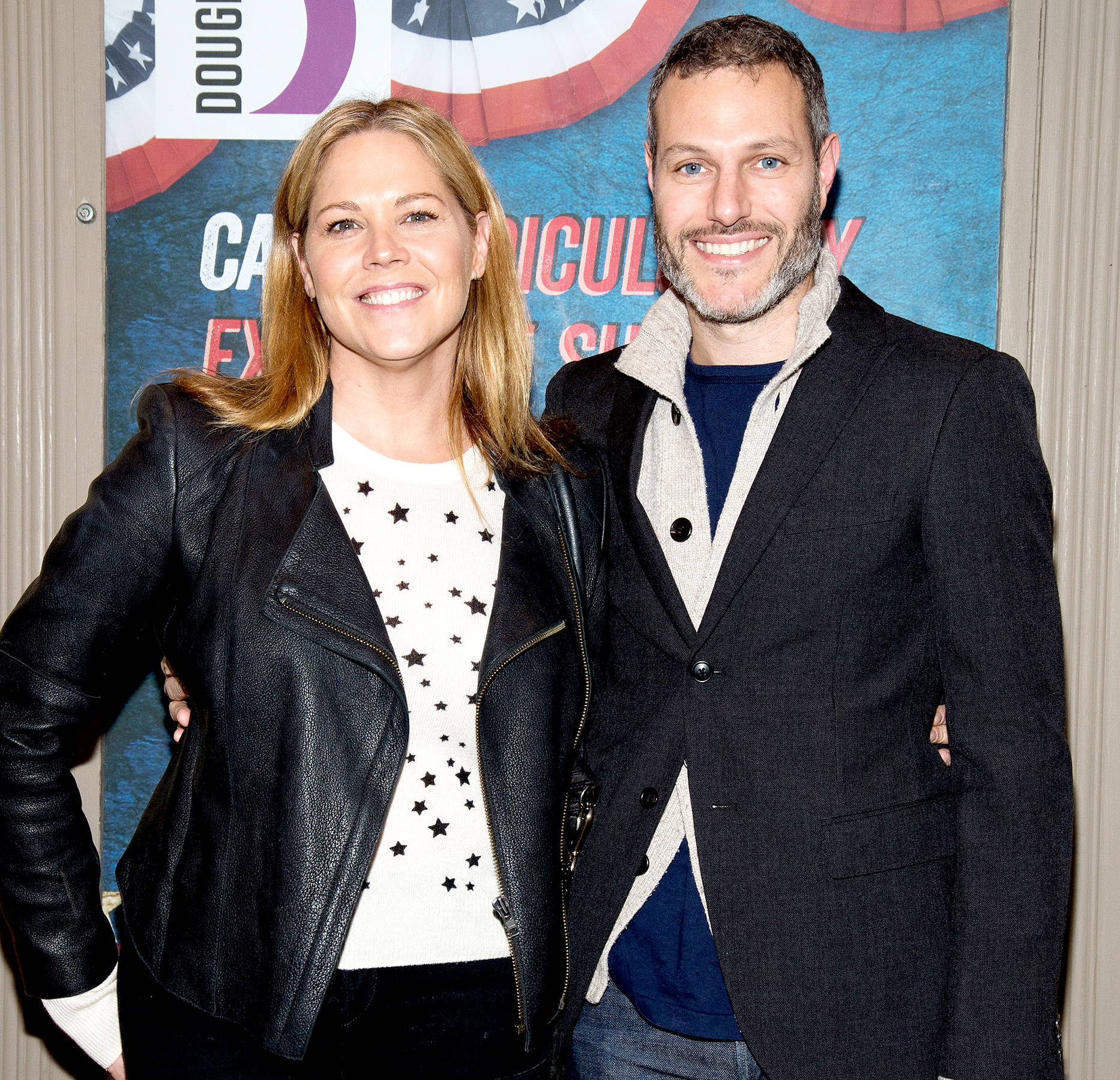 Mary Mccormack, her husband, promotional event, HD Desktop Wallpaper