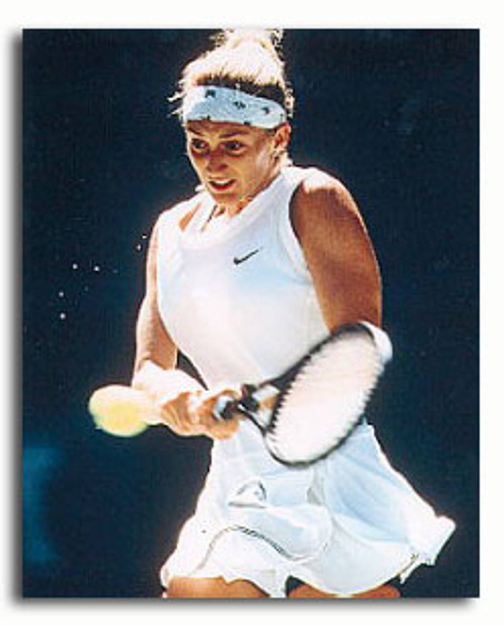 Mary Pierce, tennis poster, white gear, HD Phone Wallpaper