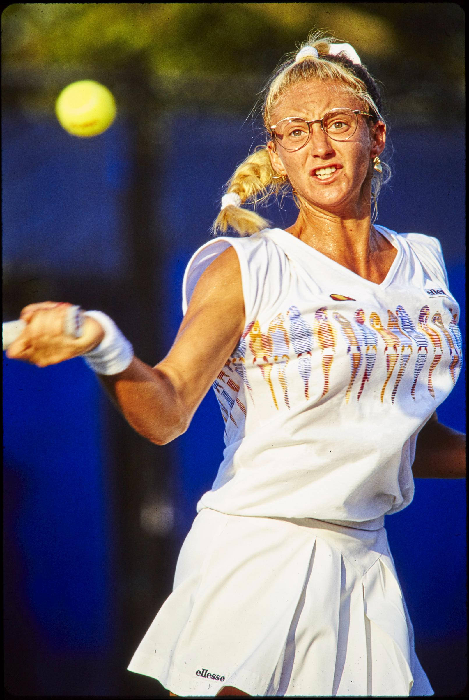 Mary Pierce, tennis forehand, glasses, Full HD Phone Wallpaper
