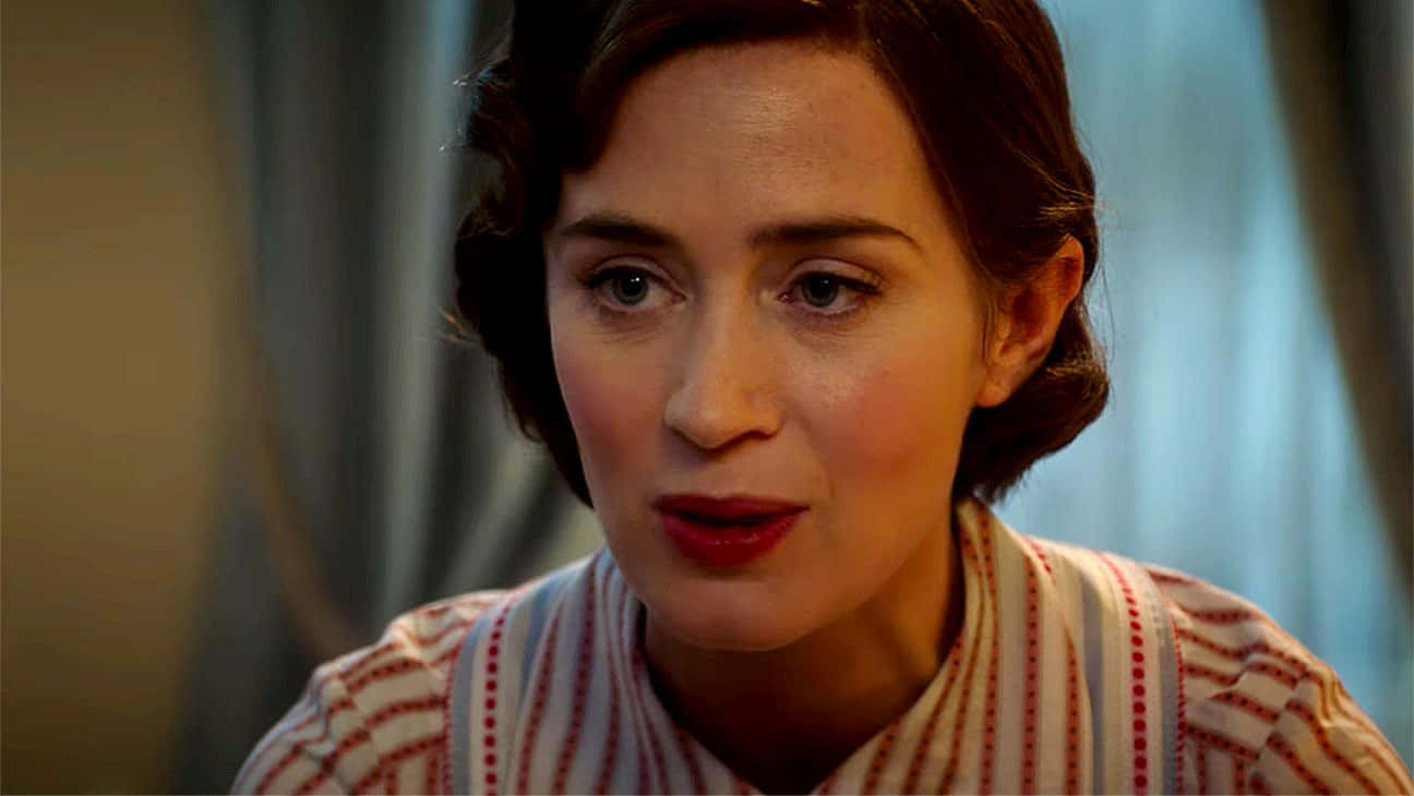 Mary Poppins Returns, character closeup, dark hair, HD Desktop Wallpaper