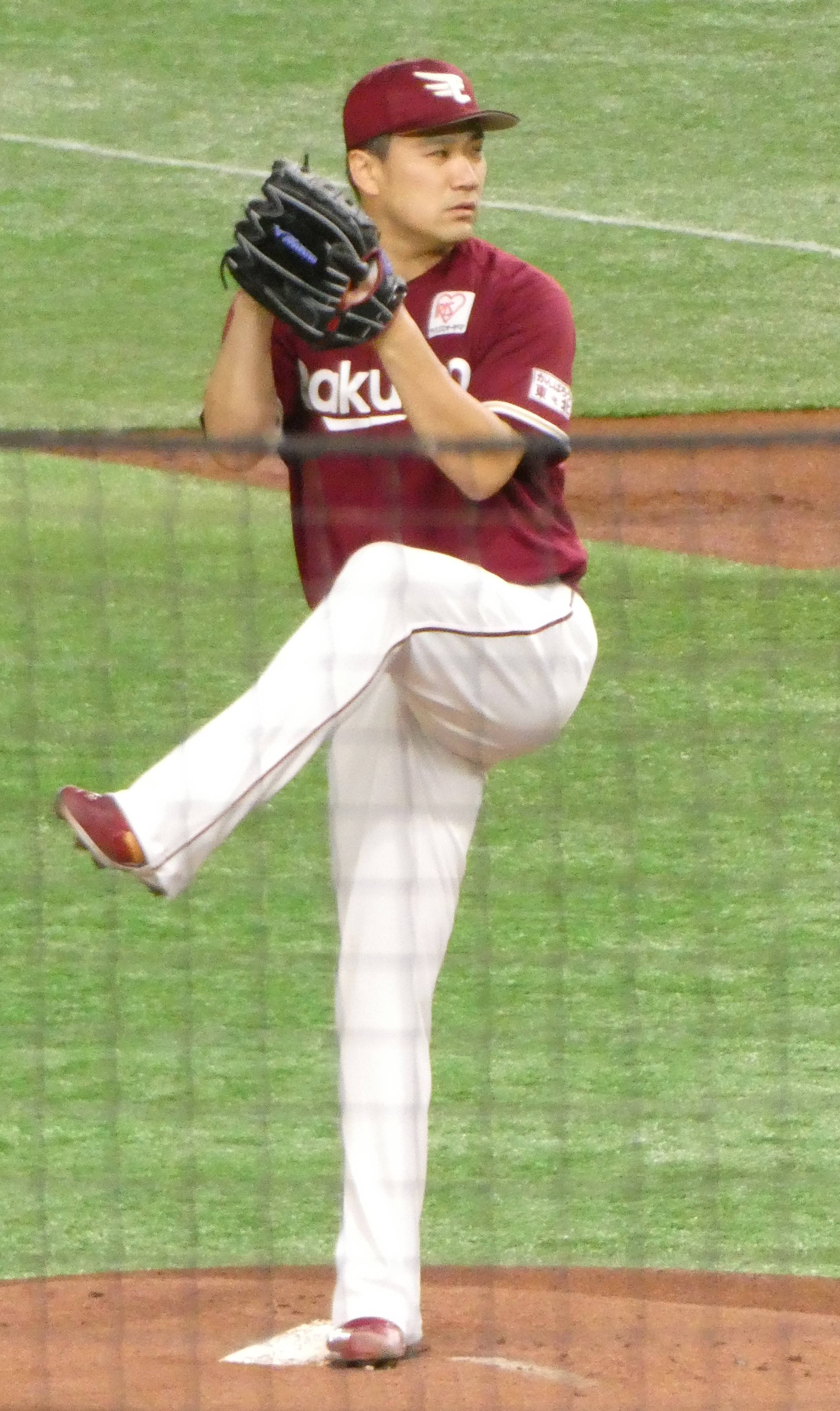 Masahiro Tanaka, leg up stance, maroon and white uniform, 2K Phone Wallpaper