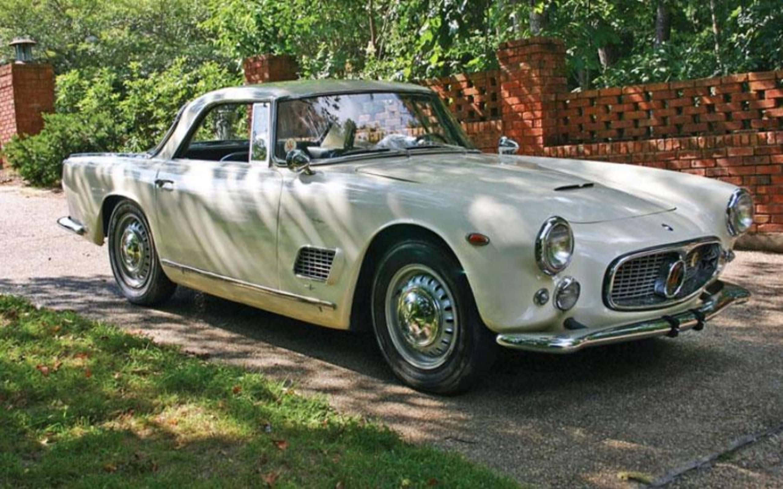 Maserati 3500 GT, white, convertible, 2K Desktop Wallpaper