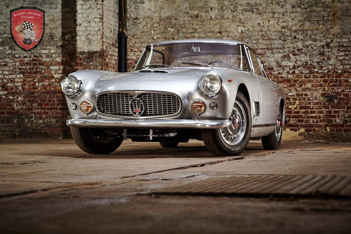 Maserati 3500 GT, silver, vintage, HD Desktop Wallpaper