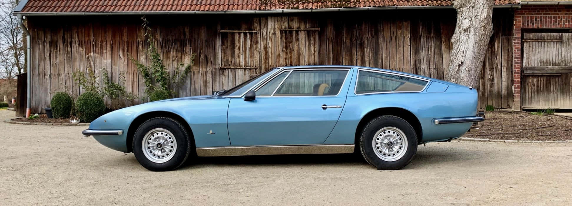 Maserati Indy, light blue, silver wheels, Full HD Desktop Wallpaper