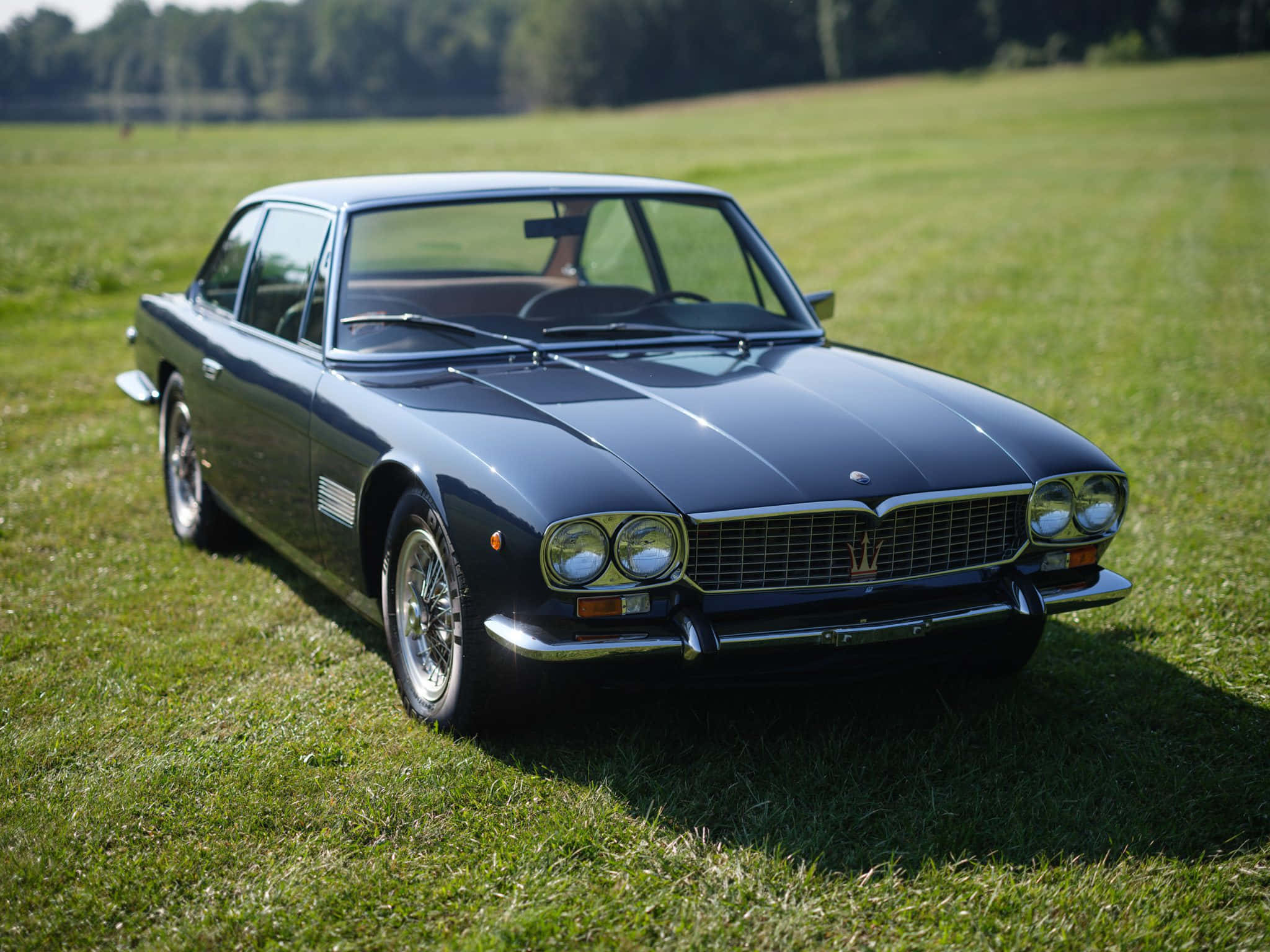 Maserati Mexico, dark blue, sunlight, Full HD Desktop Wallpaper
