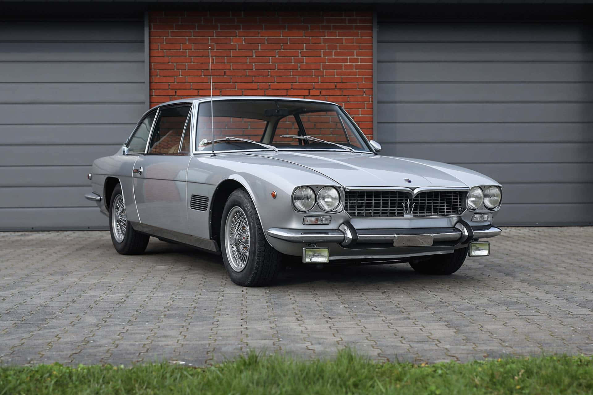 Maserati Mexico, silver, coupe, Full HD Desktop Wallpaper