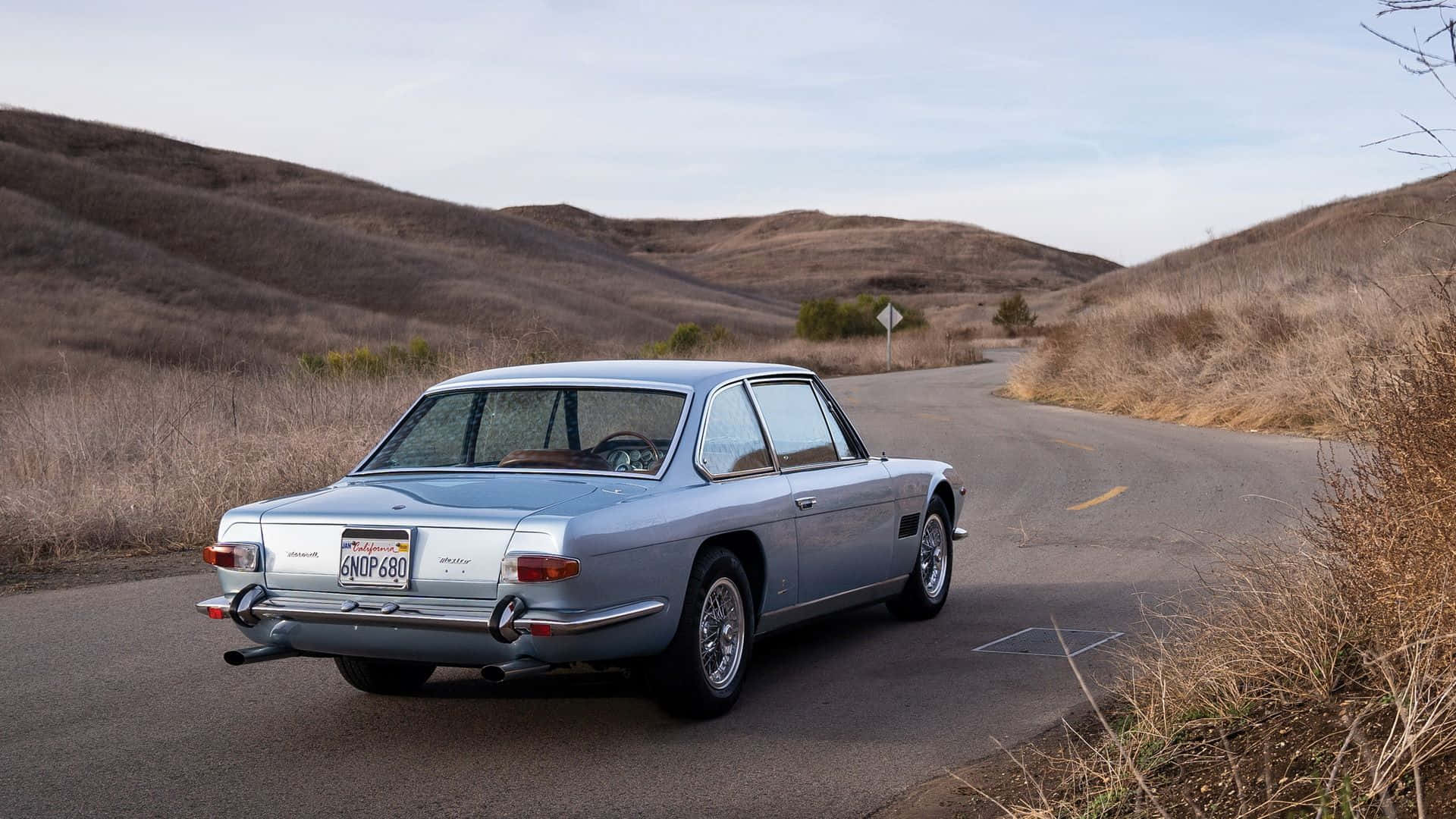 Maserati Mexico, silver, classic car, Full HD Desktop Wallpaper