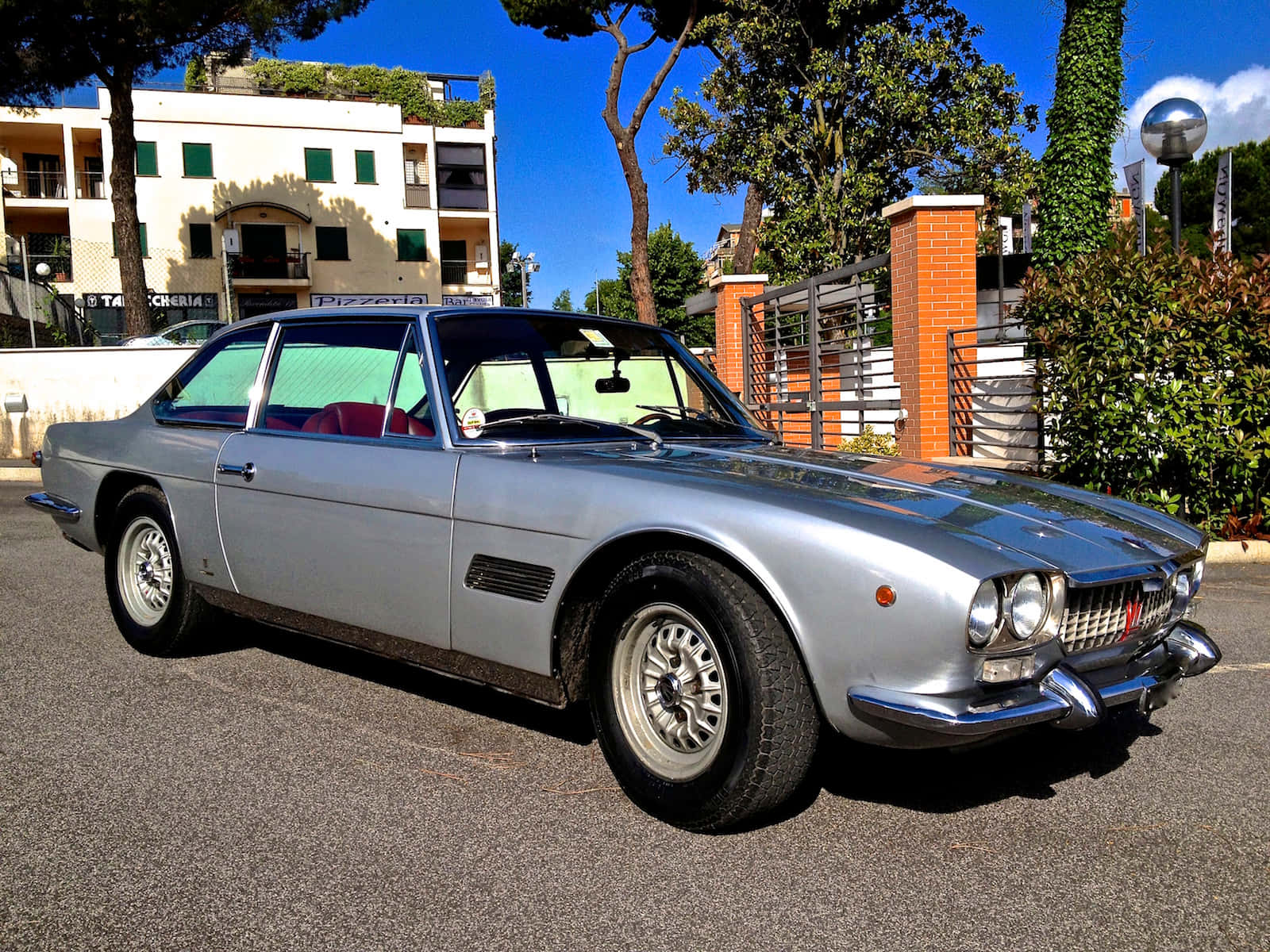 Maserati Mexico, silver, chrome accents, HD Desktop Wallpaper