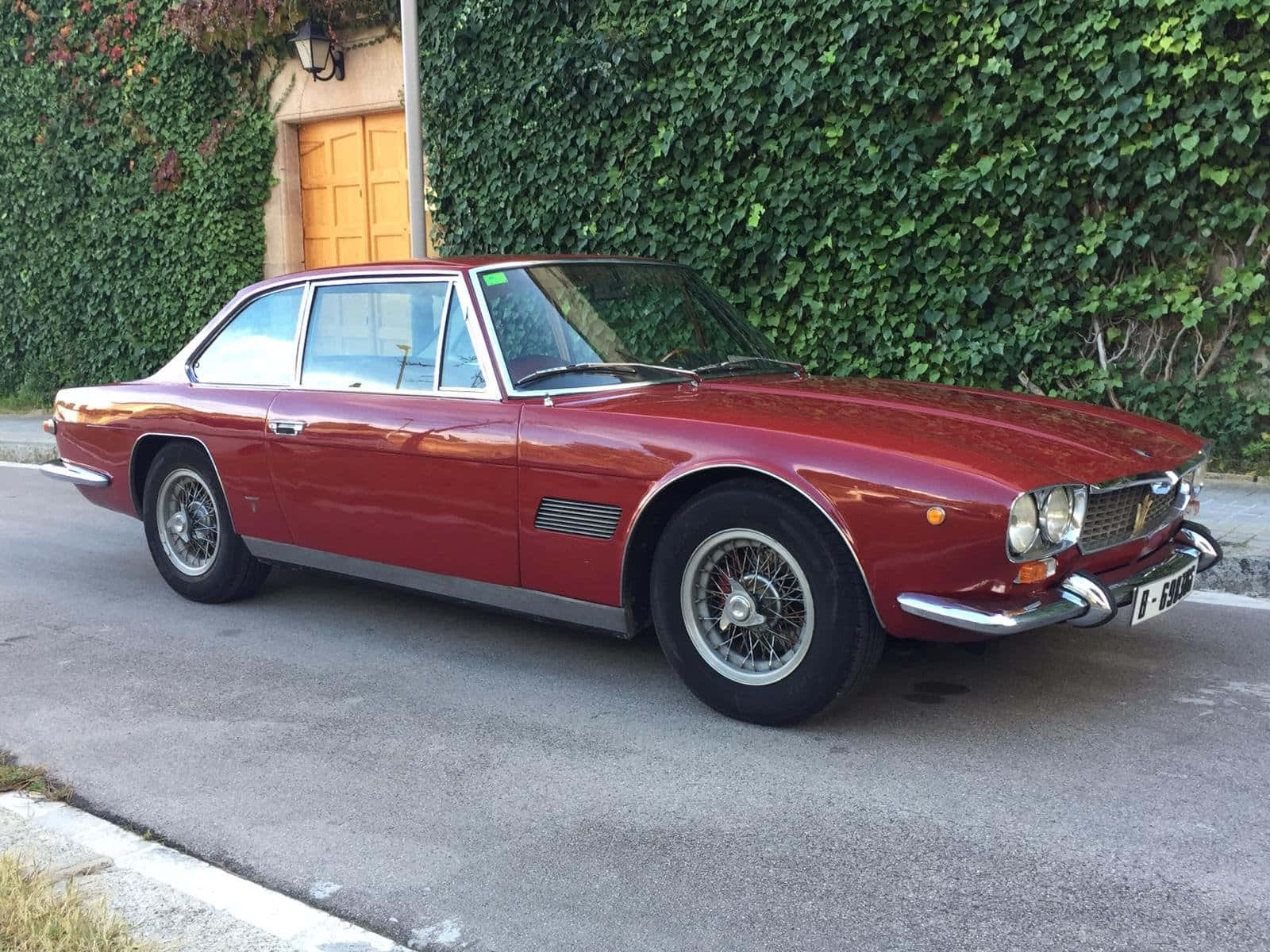 Maserati Mexico, red, glossy, HD Desktop Wallpaper