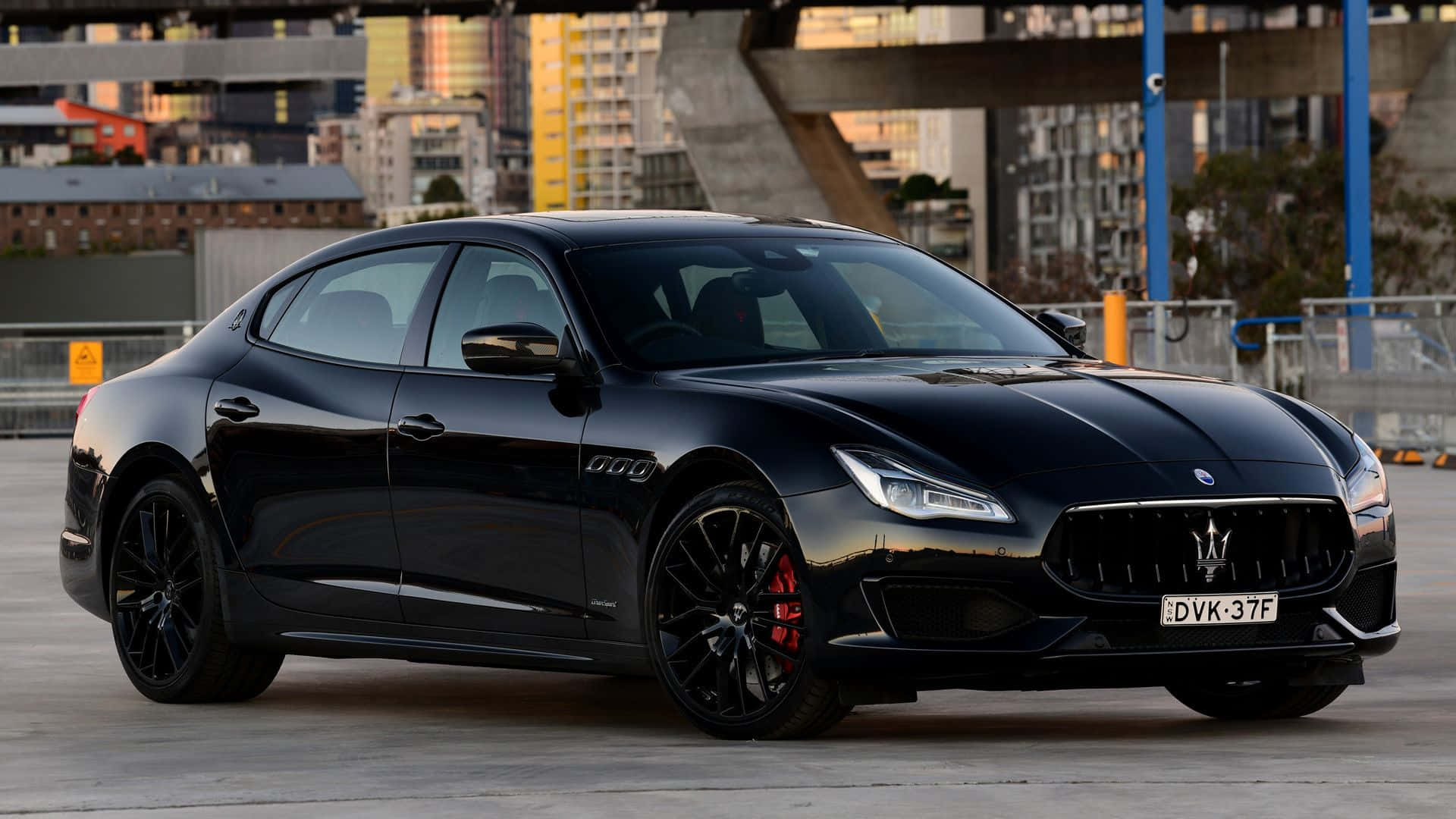 Maserati Quattroporte, black, sports sedan, Full HD Desktop Wallpaper
