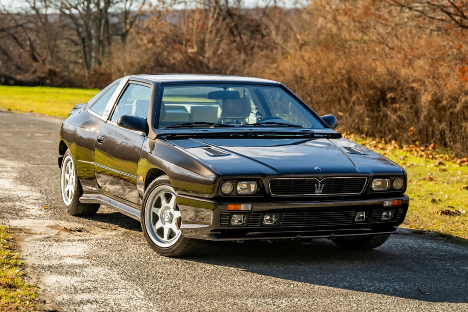 Maserati Shamal, black, sleek, HD Desktop Wallpaper