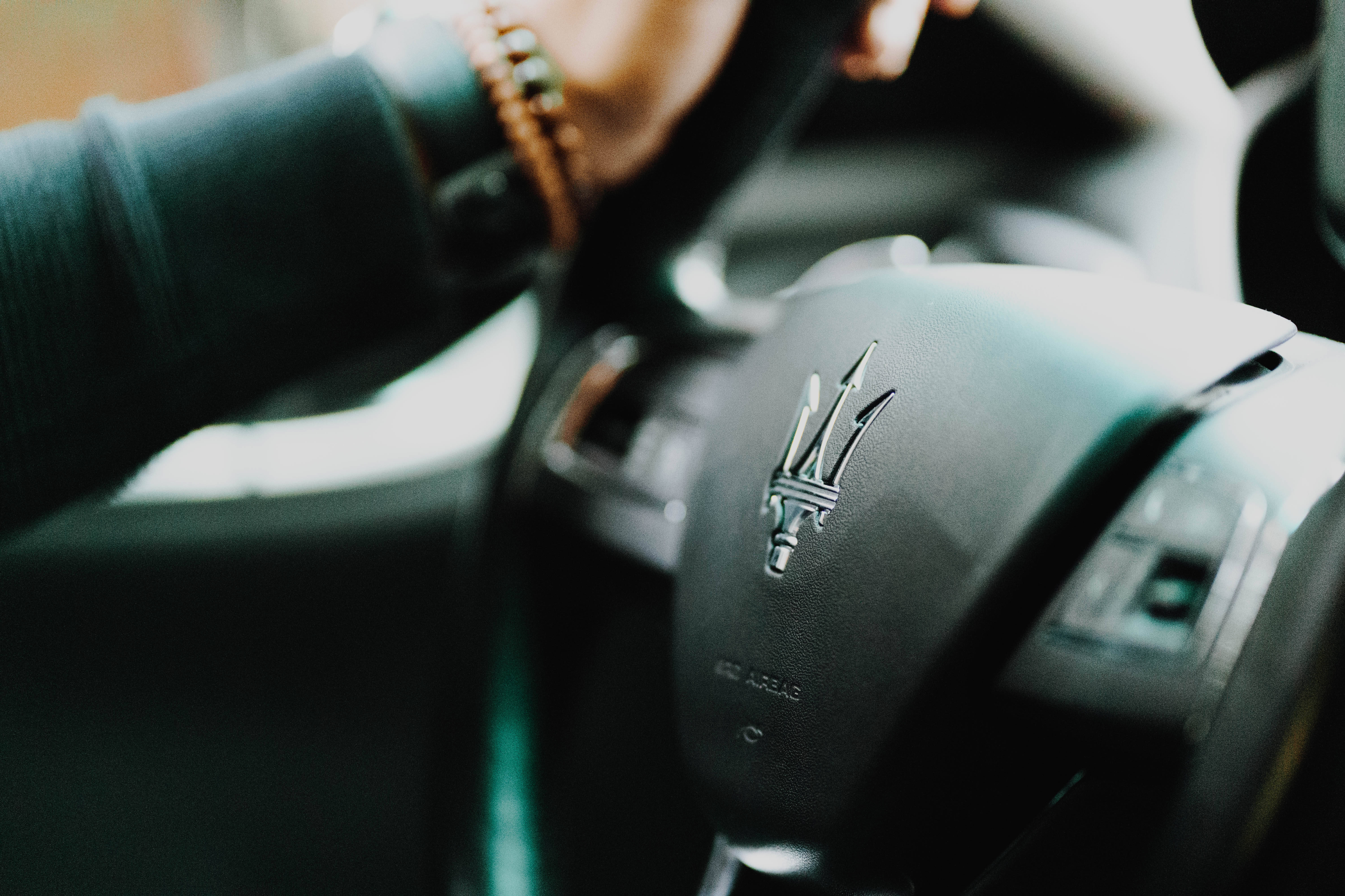 Maserati, steering wheel, hand, 5K Desktop Wallpaper