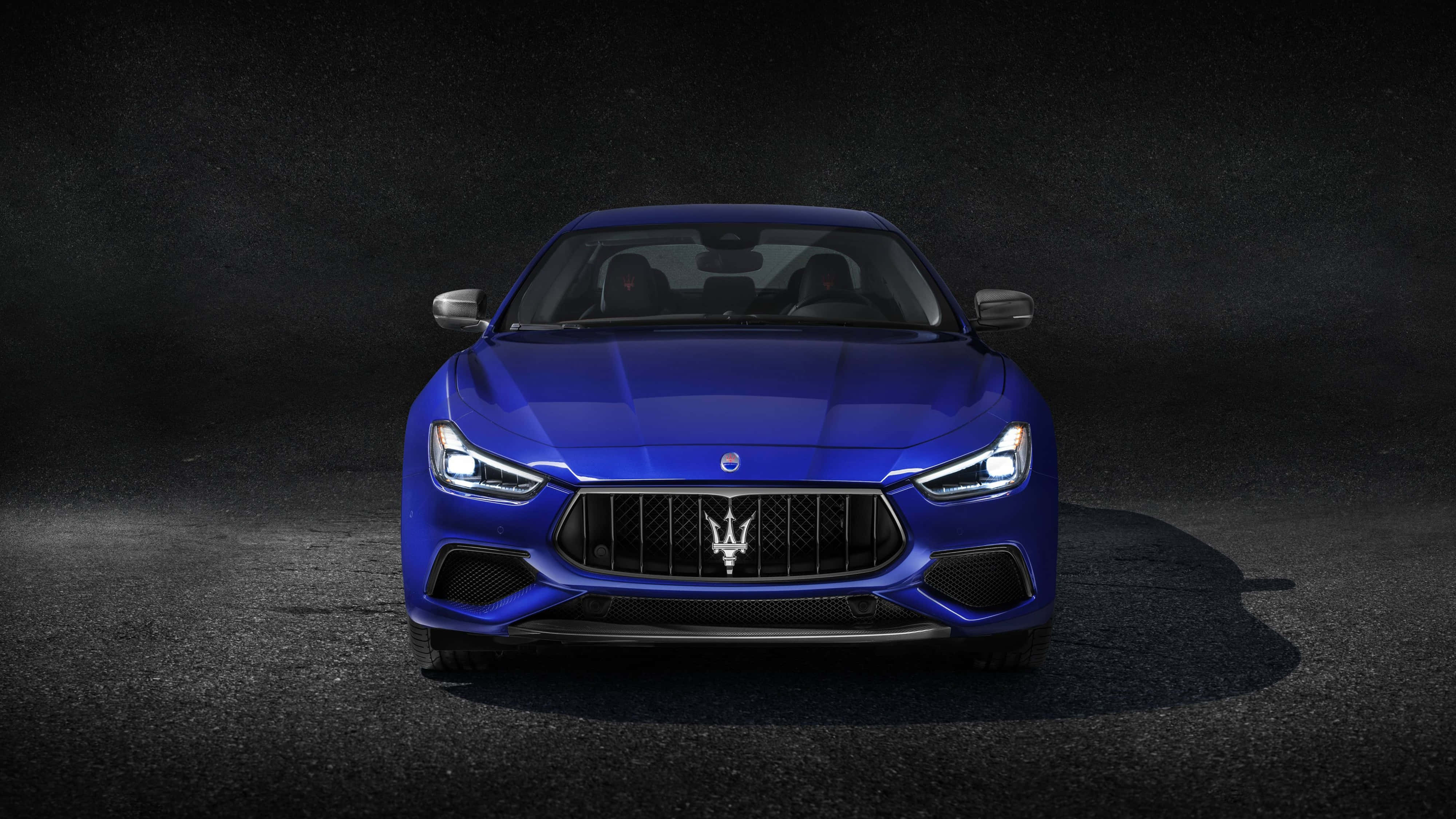 Maserati, Blue Maserati, sports car, 4K Desktop Wallpaper