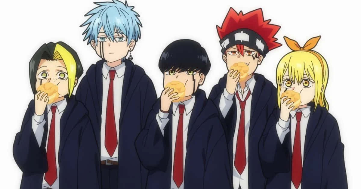 Mashle Magic And Muscles, anime students, school uniforms, SD Desktop Wallpaper