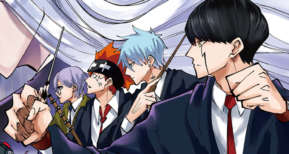 Mashle Magic And Muscles, anime boys, school uniforms, SD Desktop Wallpaper