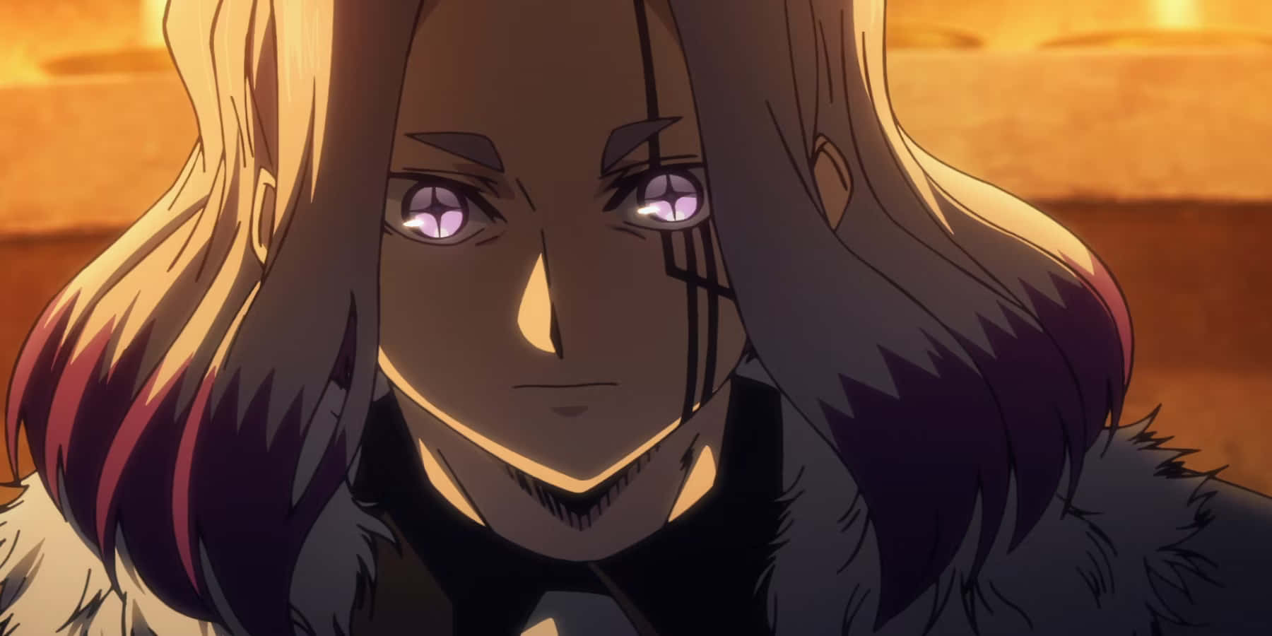Mashle Magic And Muscles, purple eyes, long hair, HD Desktop Wallpaper