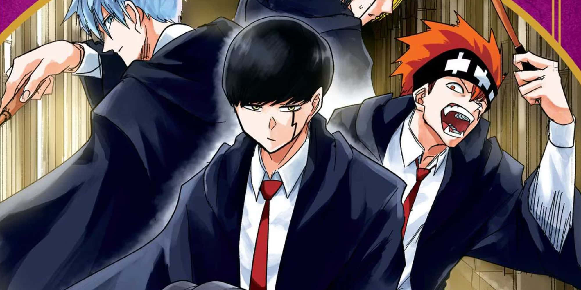 Mashle Magic And Muscles, anime boys, school uniforms, Full HD Desktop Wallpaper