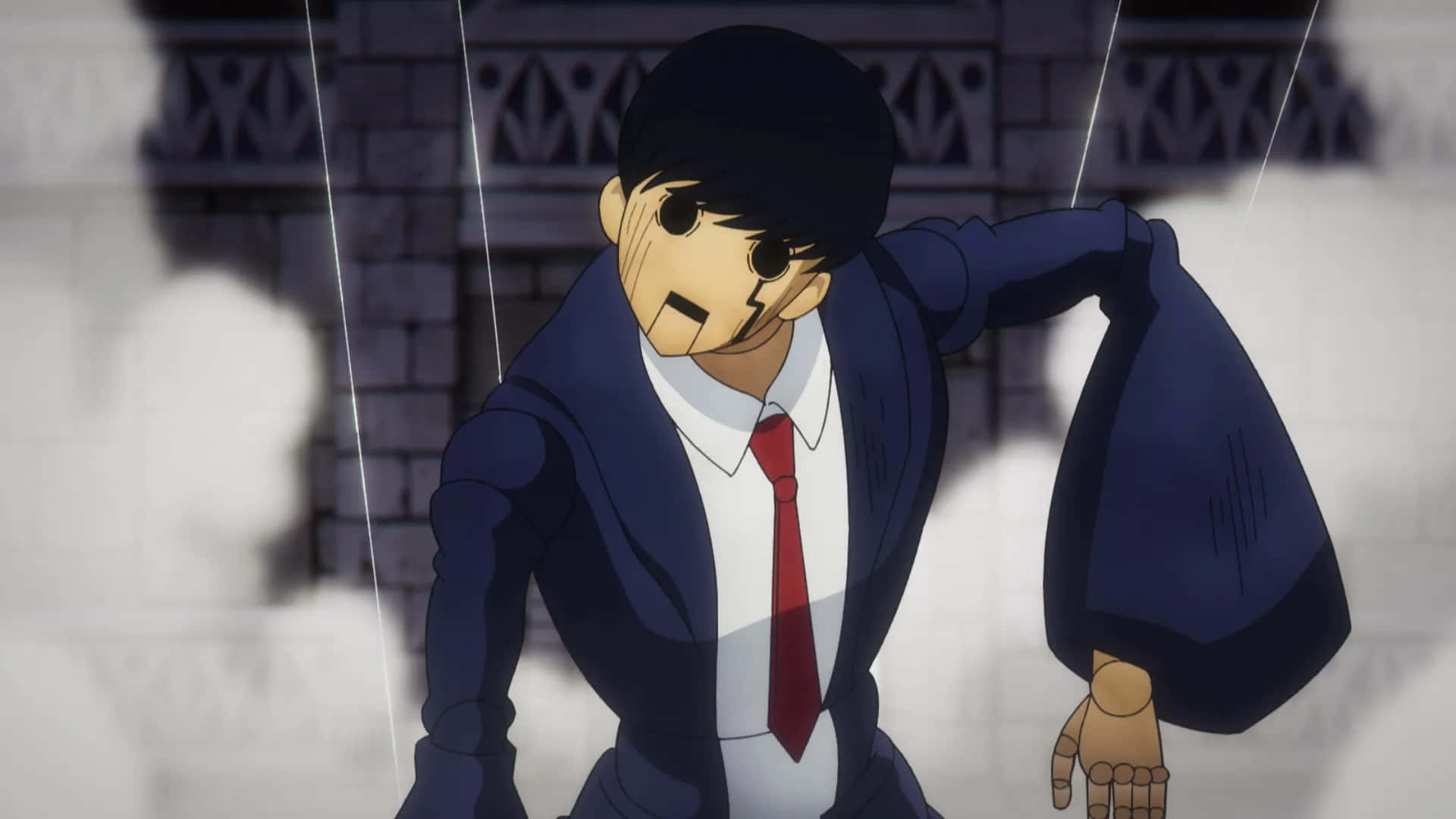Mashle, magicless protagonist, blue suit, Full HD Desktop Wallpaper