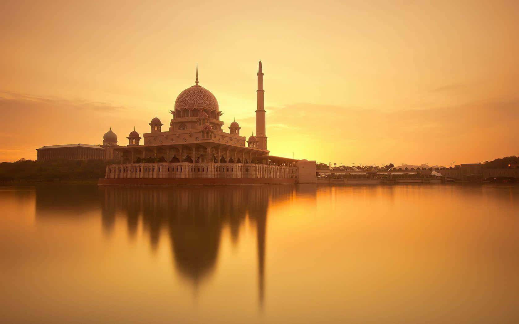 mosque, domes, minarets, HD Desktop Wallpaper