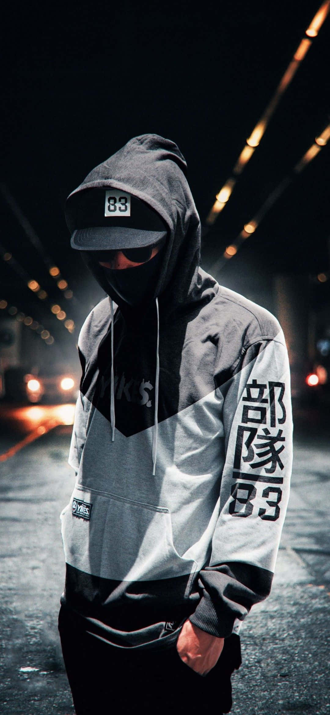 Mask Boy, gray hoodie, 83, Full HD Phone Wallpaper
