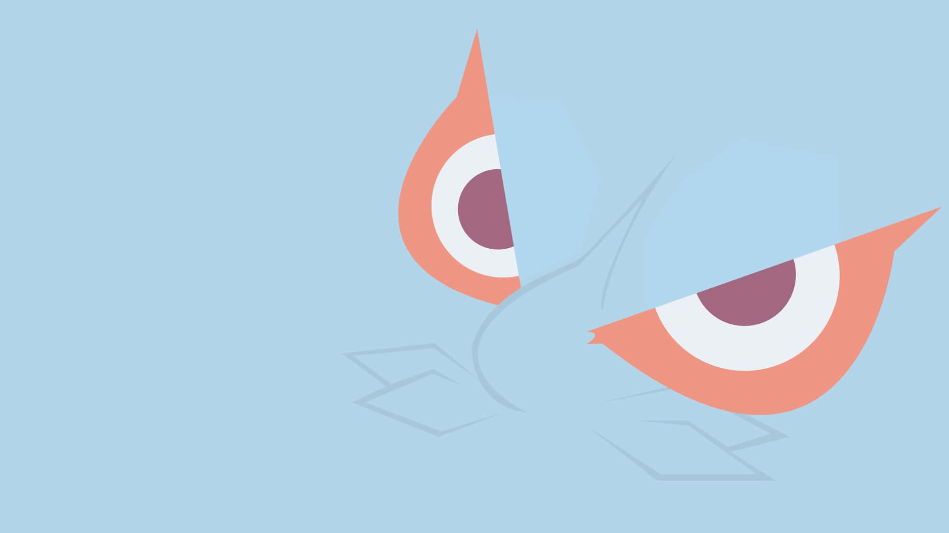 Masquerain, blue, minimalist, Full HD Desktop Wallpaper